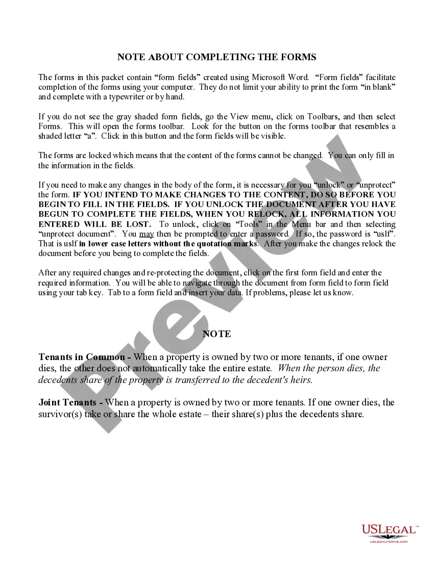 Preview Warranty Deed for Parent To Three Children Reserving Life Estate