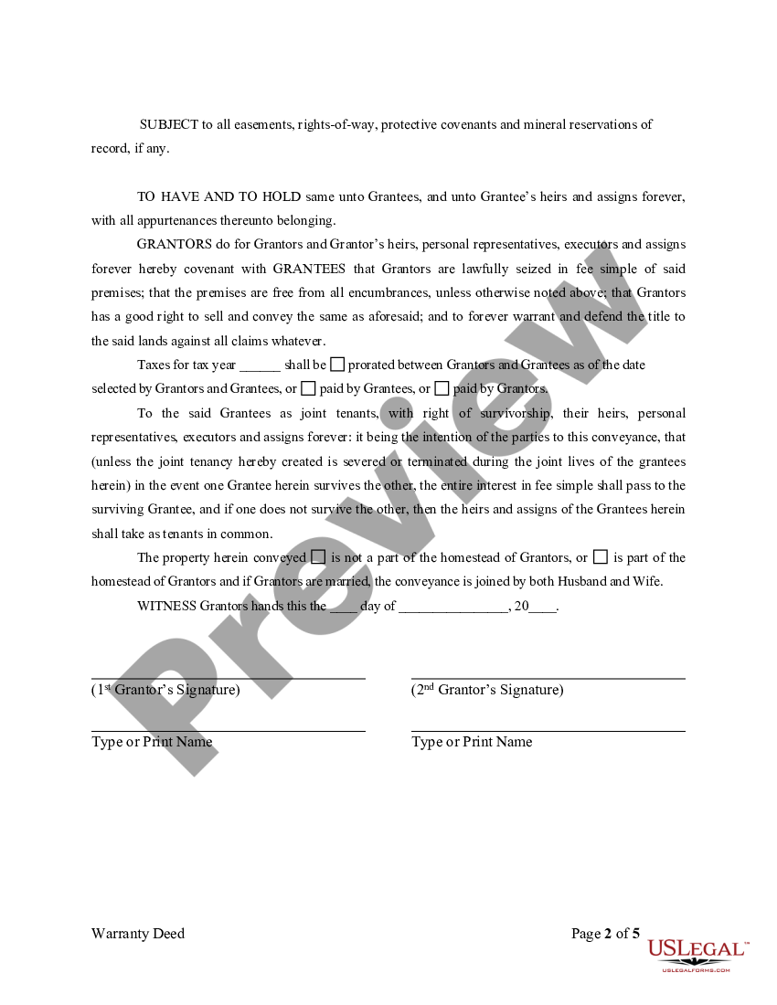 New York Warranty Deed From Two Individuals To Two Individuals New York Form Ny Us Legal Forms 3631