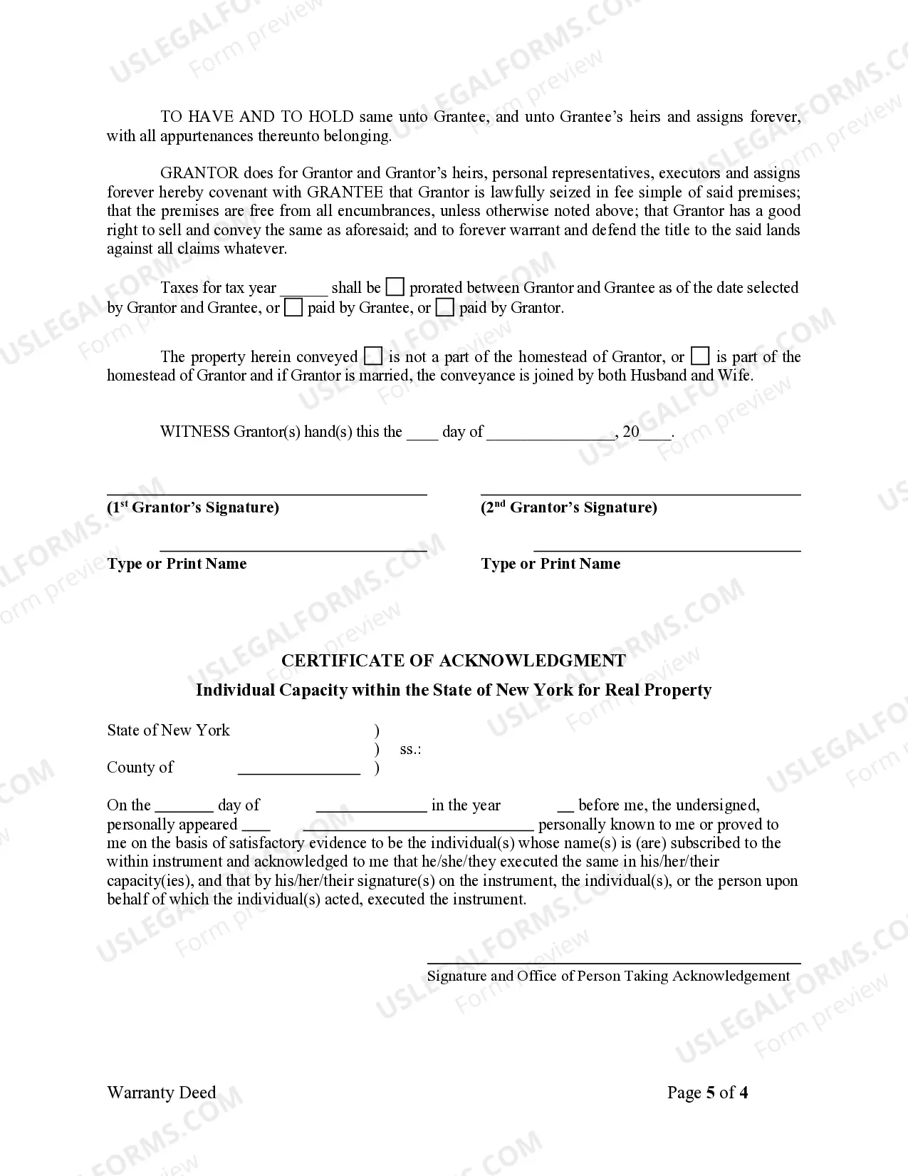 Preview Warranty Deed from two Individuals to One Individual