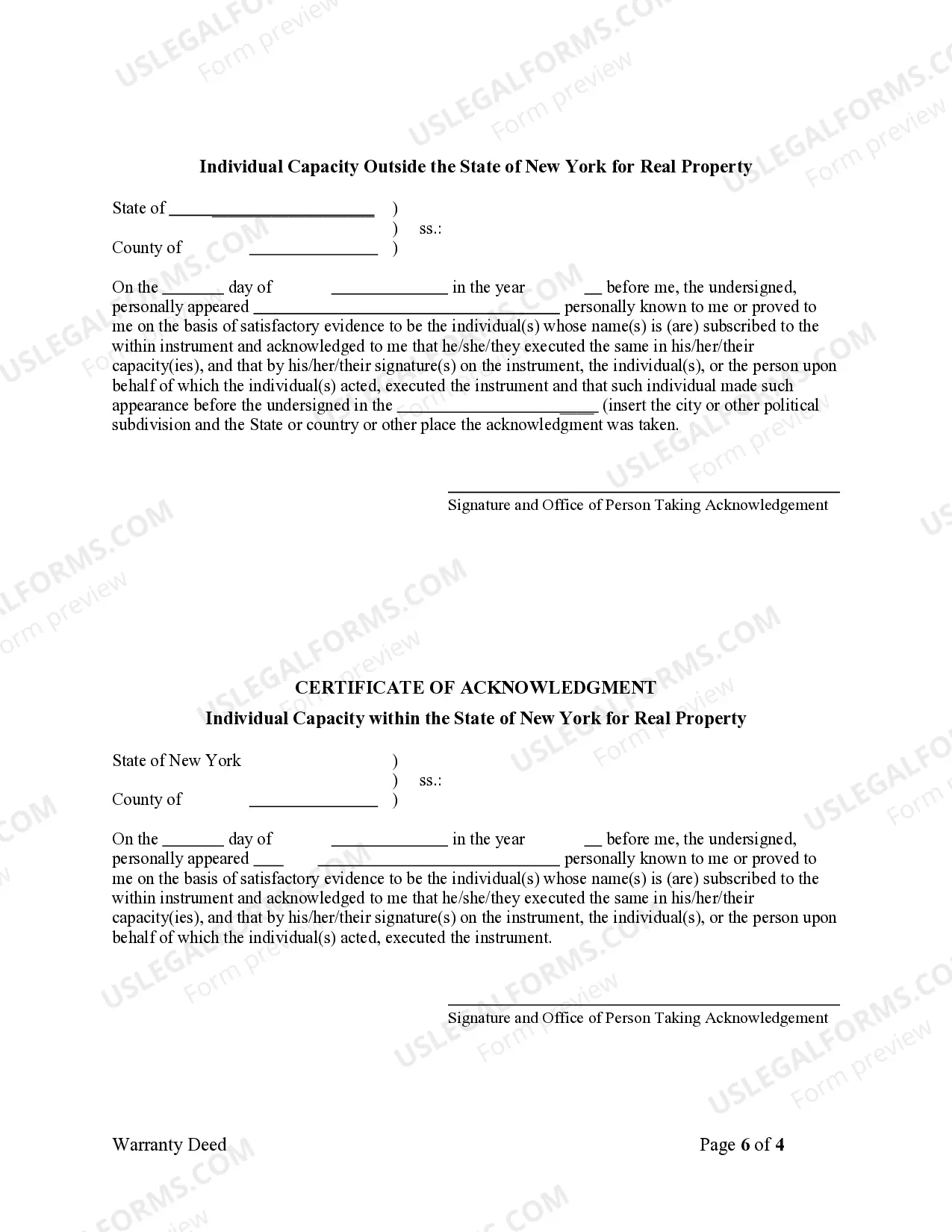 Preview Warranty Deed from two Individuals to One Individual