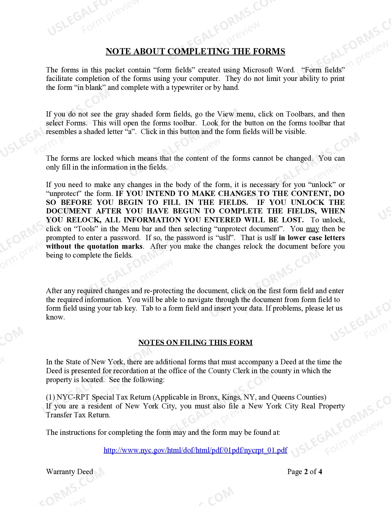 Preview Warranty Deed for Husband and Wife to Three Individuals as Tenants in Common