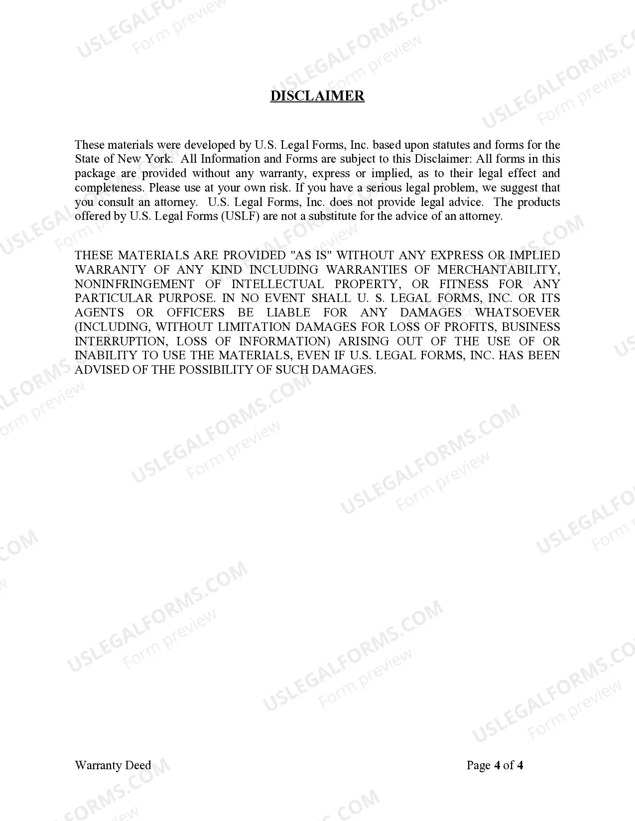 Preview Warranty Deed for Husband and Wife to Three Individuals as Tenants in Common