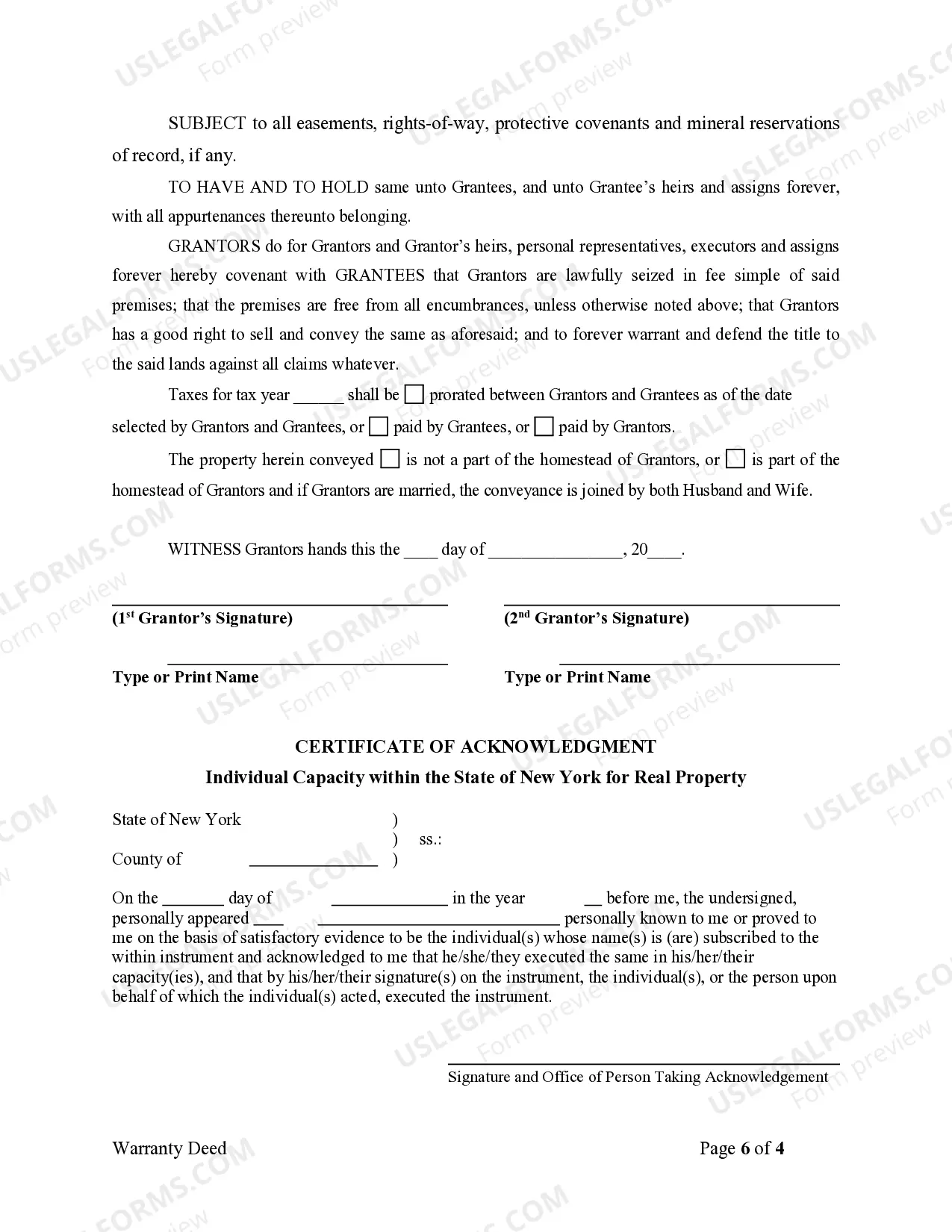 Preview Warranty Deed for Husband and Wife to Three Individuals as Tenants in Common