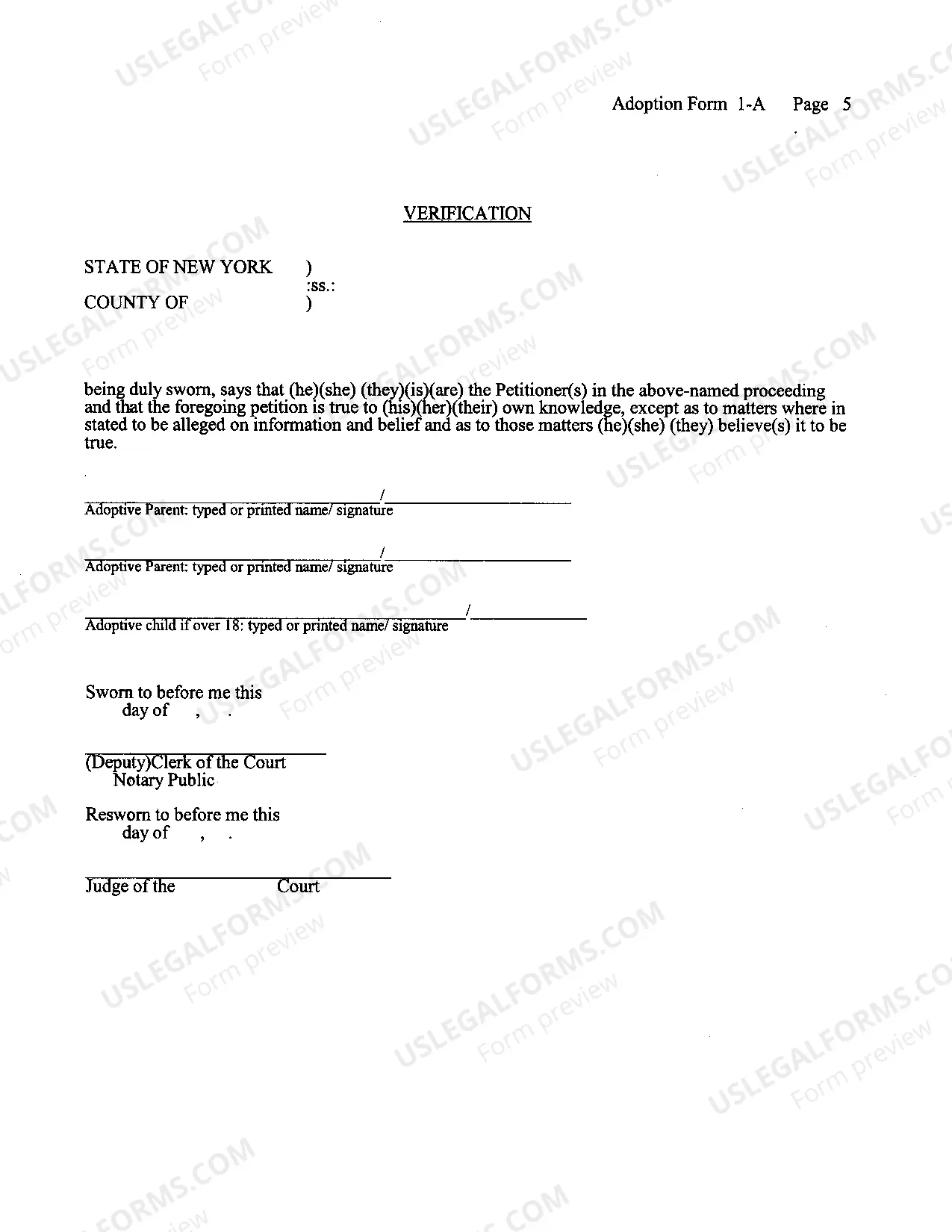 Preview Petition for Adoption - Agency