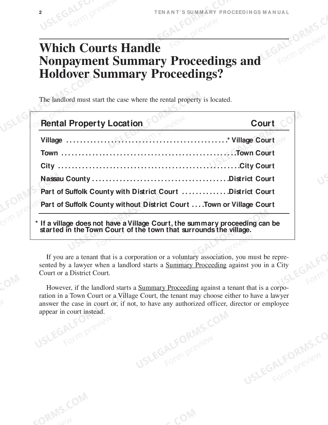 Preview Tenant Guide