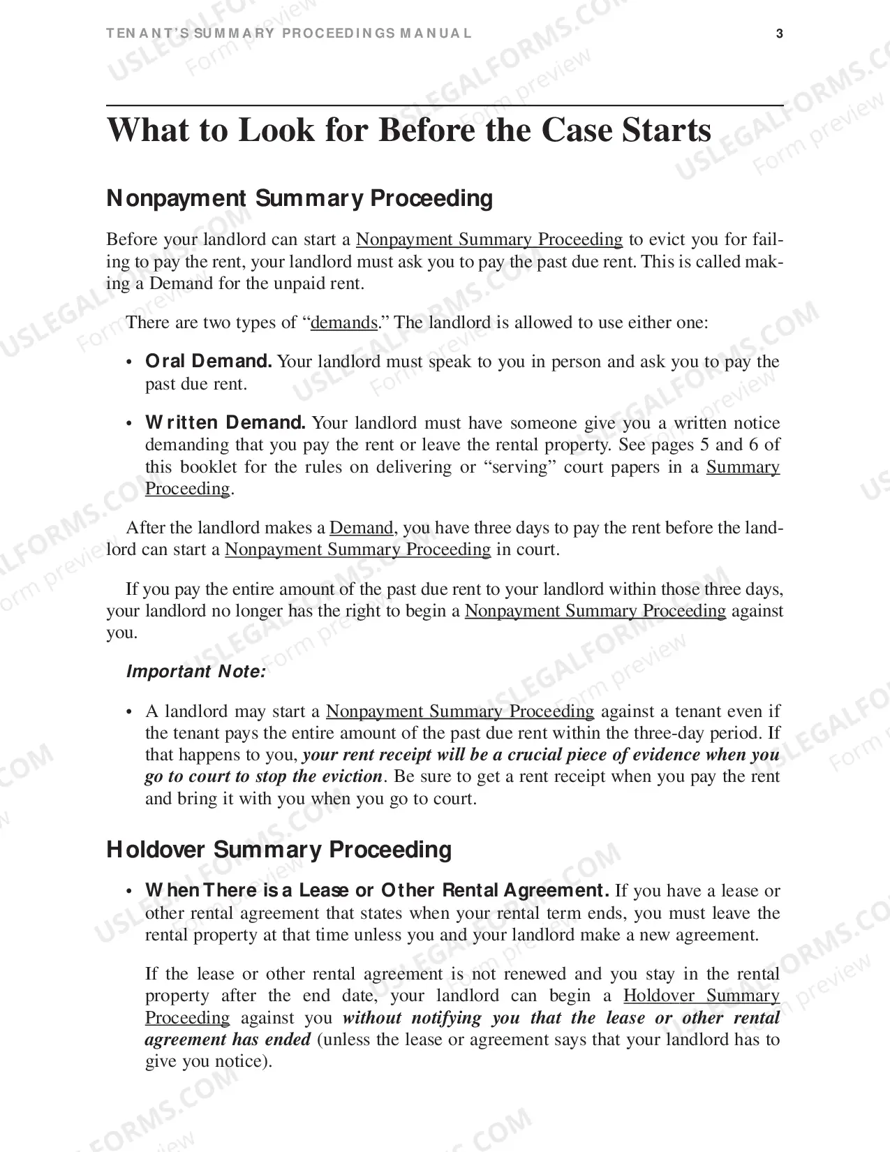 Preview Tenant Guide