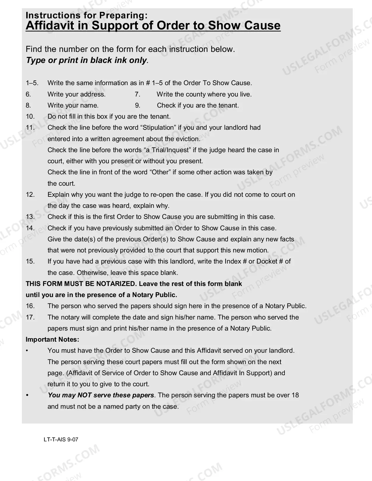 Preview Tenant Forms Packet with Instructions