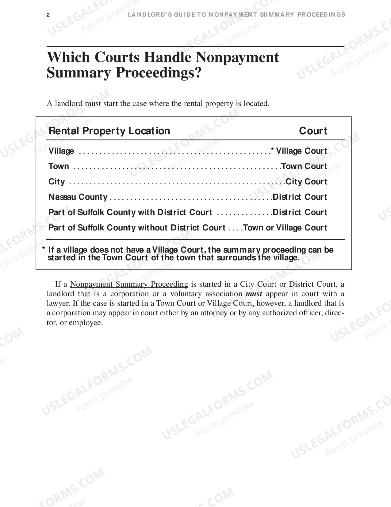 Preview Landlord Non-Payment Guide