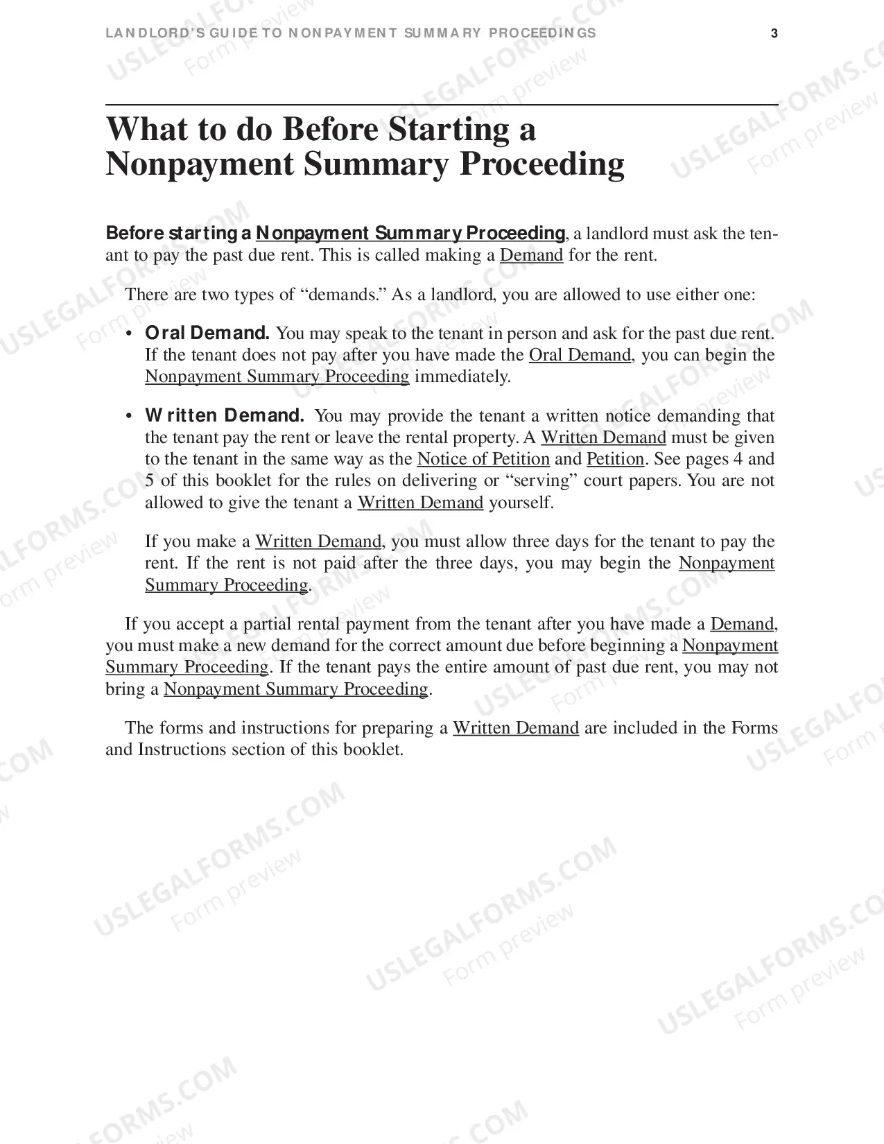 Preview Landlord Non-Payment Guide