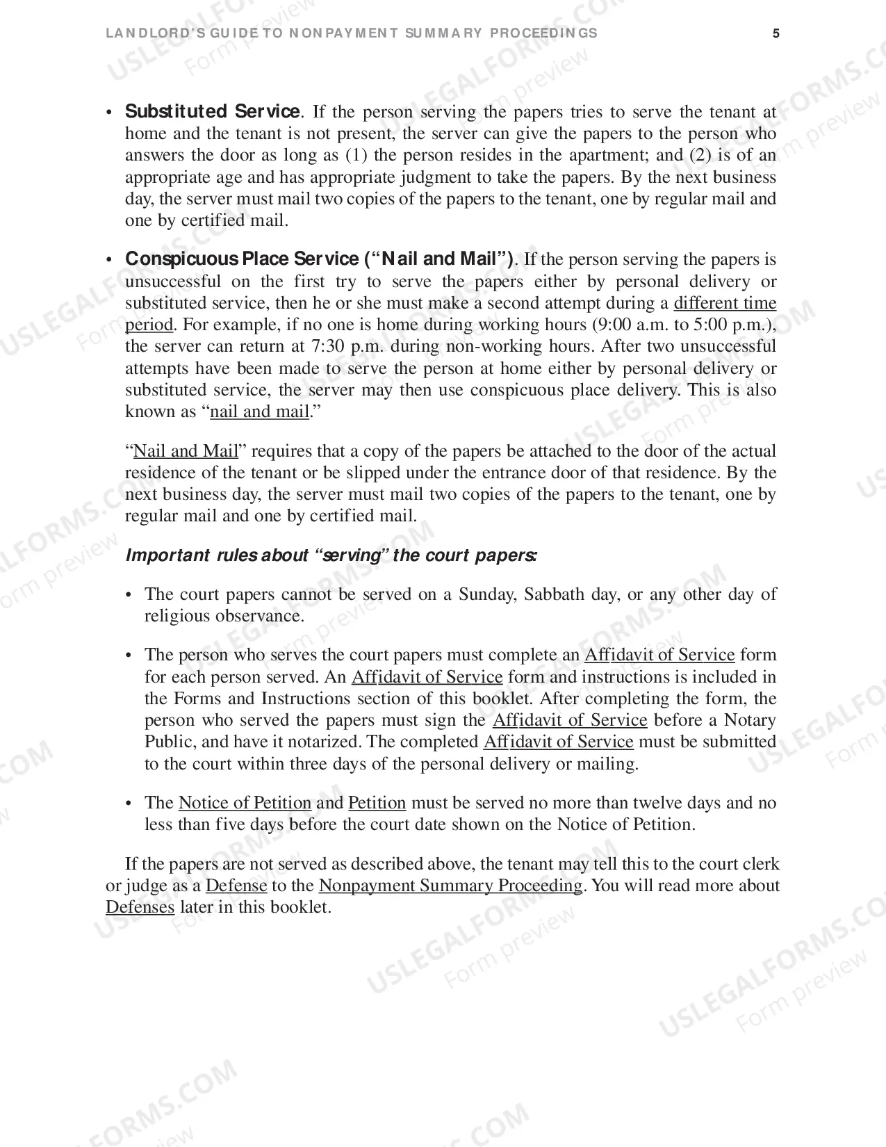 Preview Landlord Non-Payment Guide