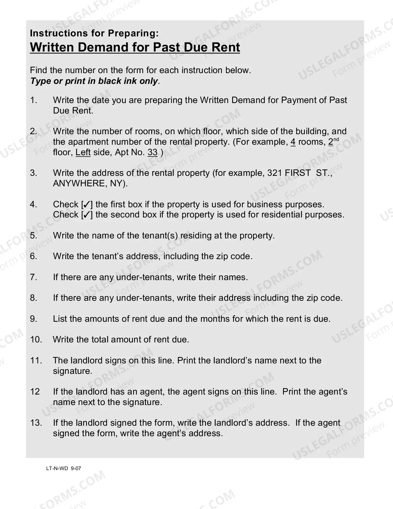 Preview Landlord Non-Payment Forms Packet with Instructions