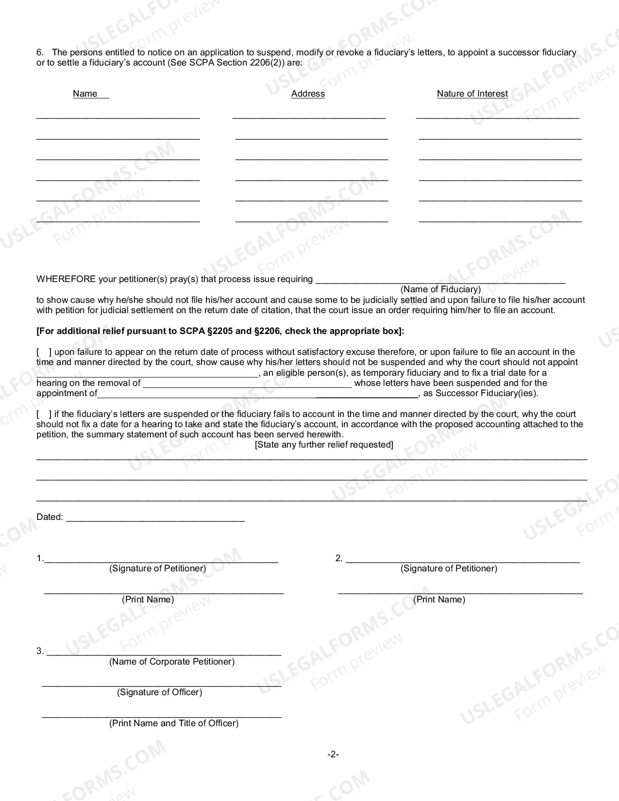 Preview Petition for Compulsory Accounting & Related Relief