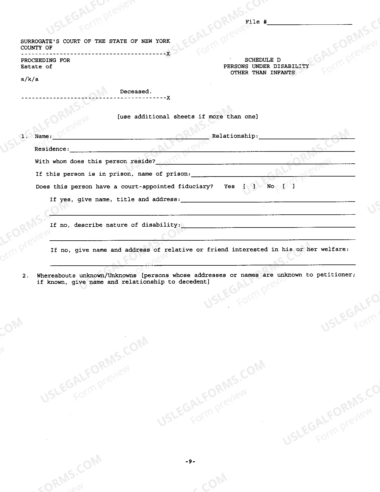 Preview Petition for Letters