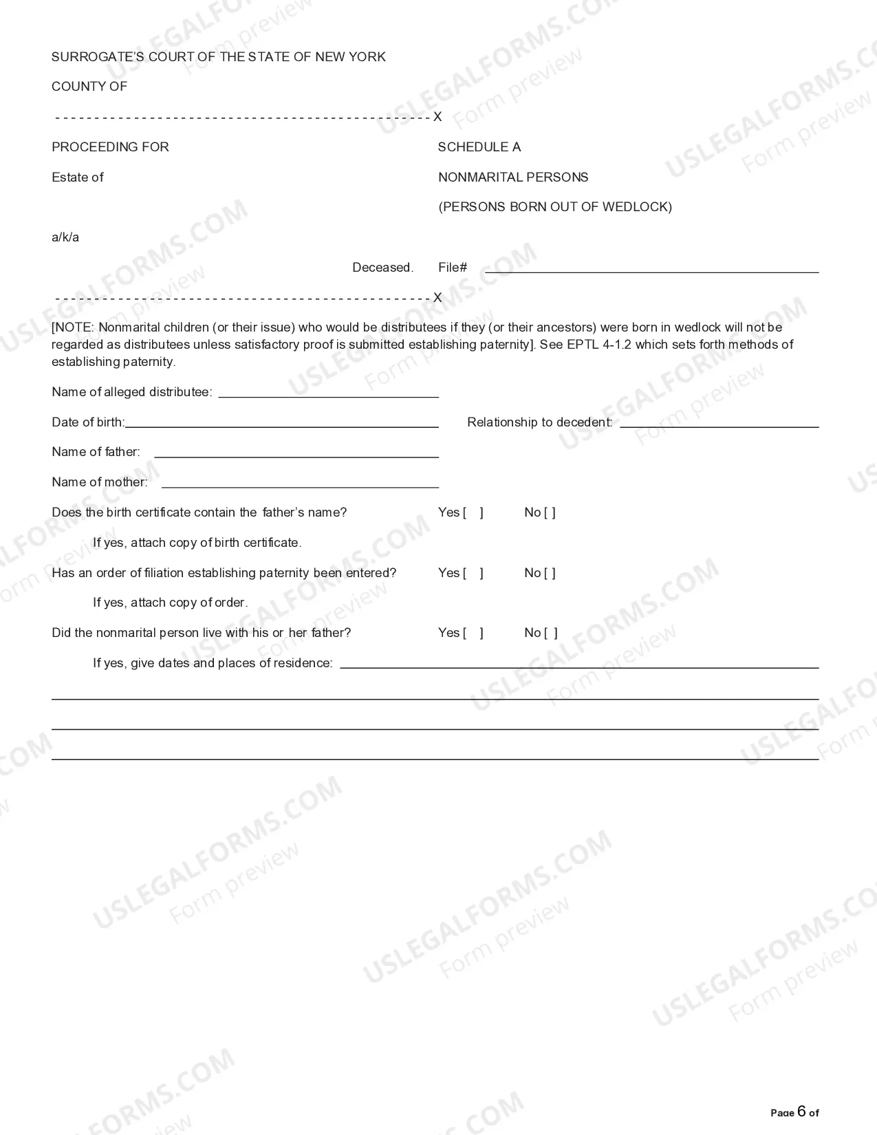 Preview Petition for Letters of Administration