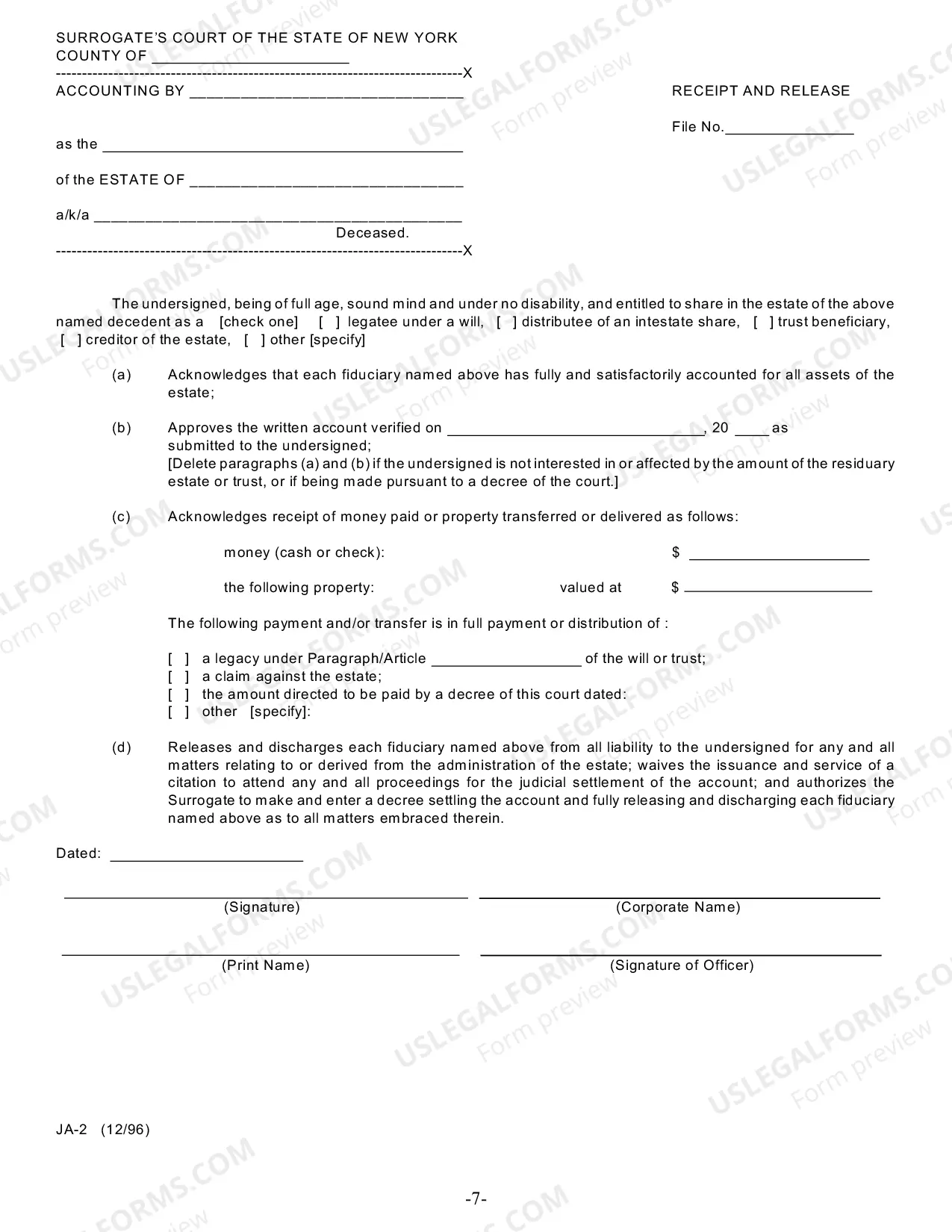 Preview Trust Accounting Forms
