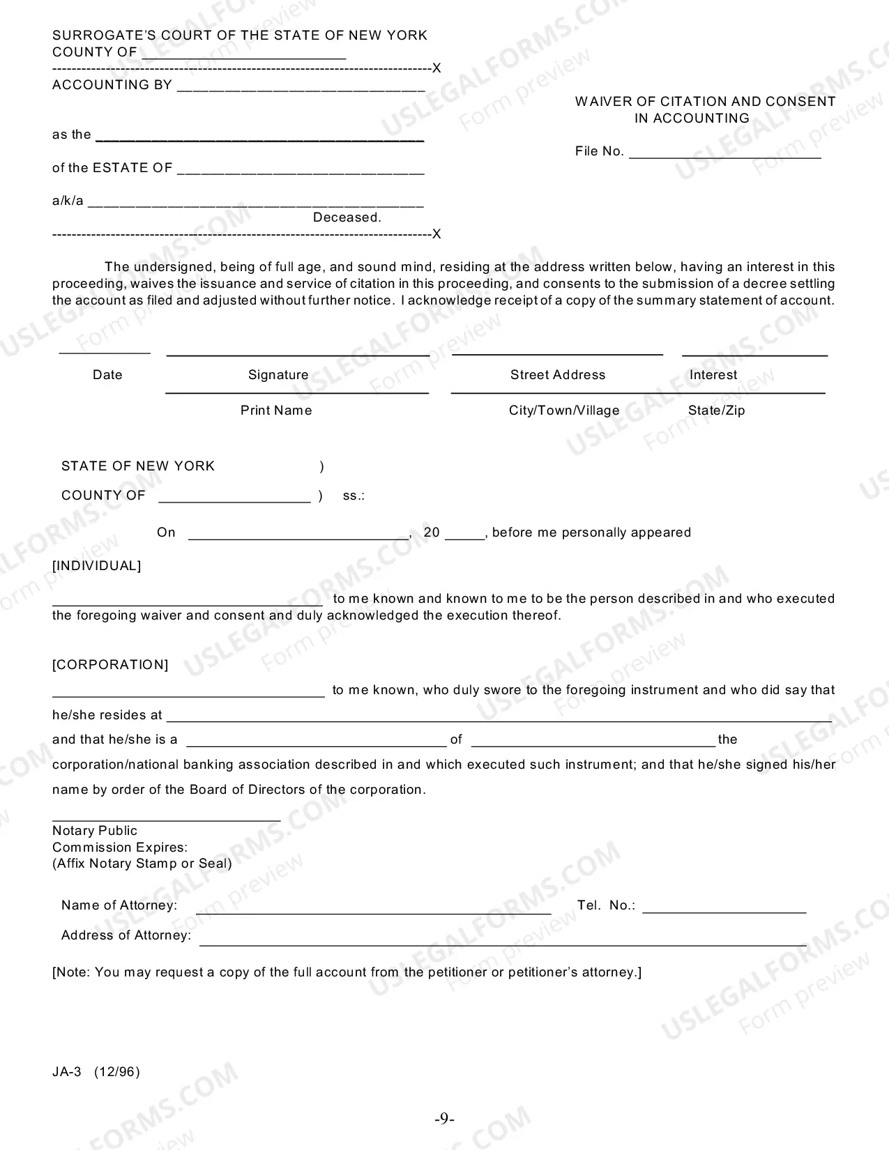 Preview Trust Accounting Forms