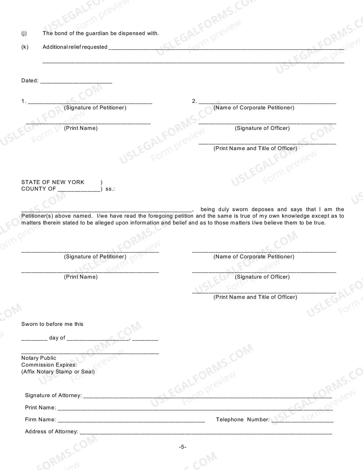 Preview Petition for Appointment/Confirmation of Standby Guardian (SCPA Article 1757) [CSMD-1,CSMD-2,CSMD-3,CSMD-4,CSMD-5,CSMD-6]