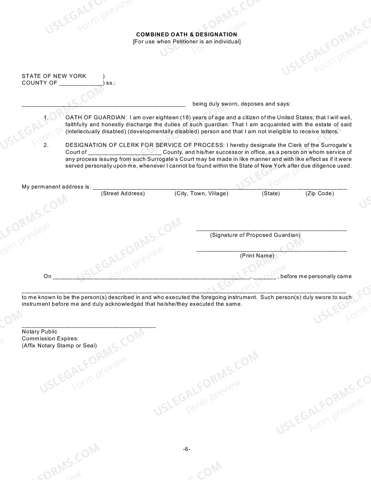 Preview Petition for Appointment/Confirmation of Standby Guardian (SCPA Article 1757) [CSMD-1,CSMD-2,CSMD-3,CSMD-4,CSMD-5,CSMD-6]