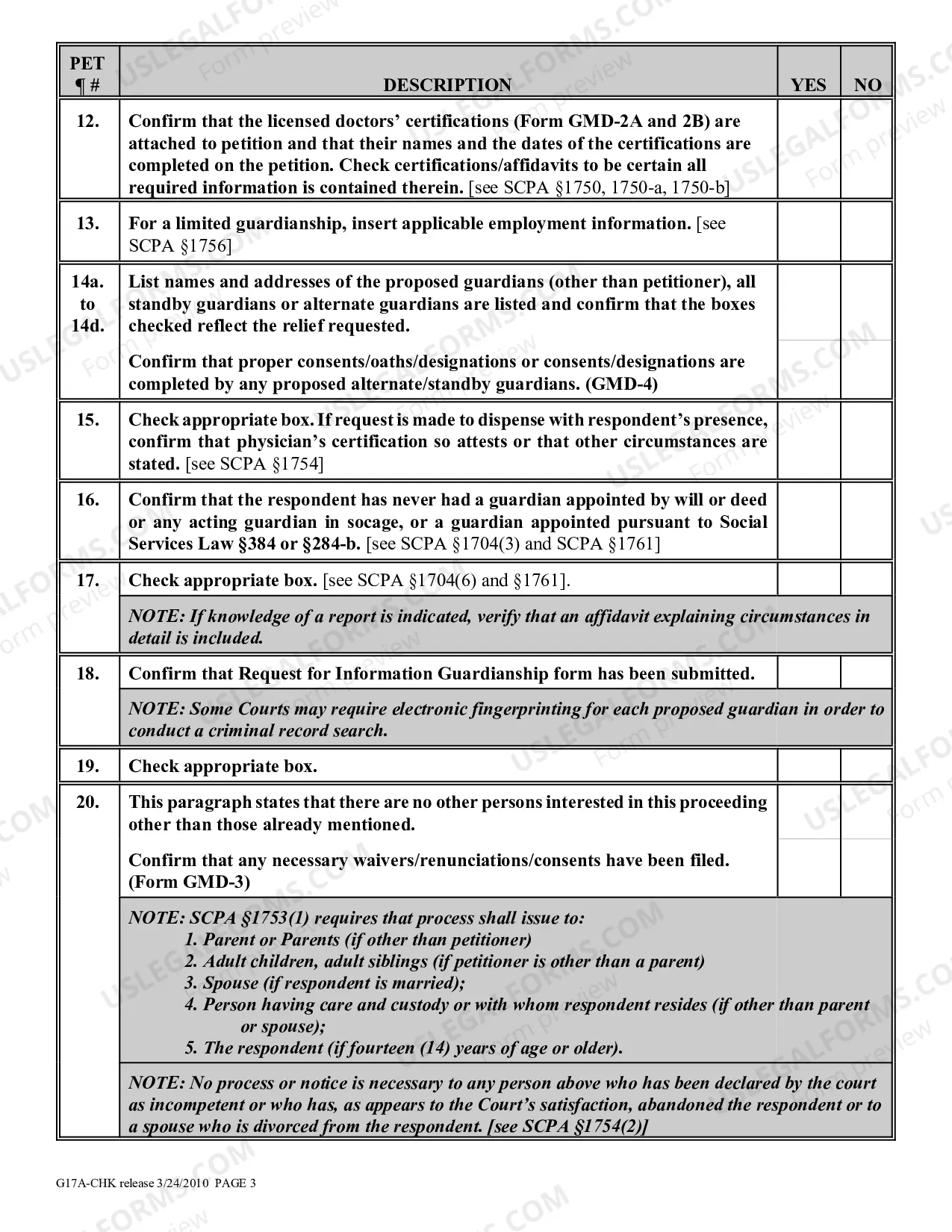 Preview 17-A Guardianship Proceeding Checklist of Intellectually Disabled Or Developmentally Disabled Person