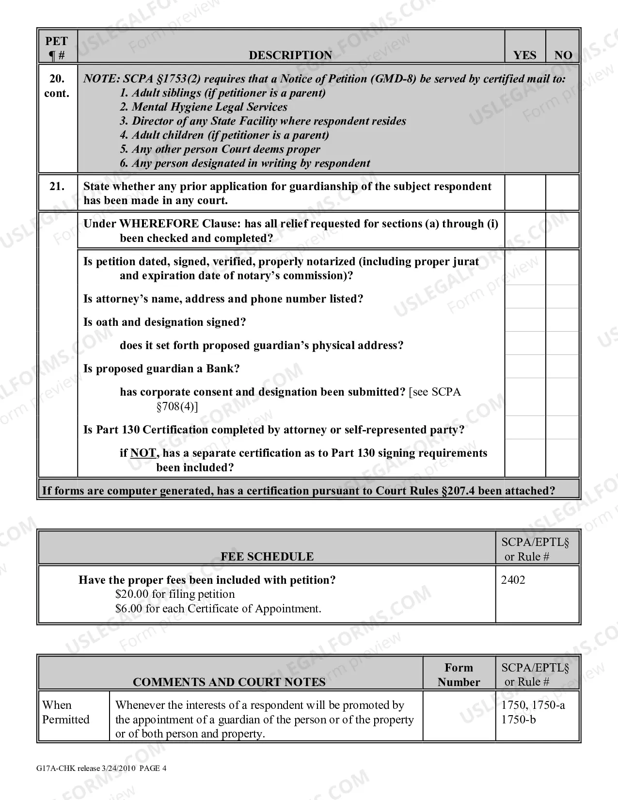 Preview 17-A Guardianship Proceeding Checklist of Intellectually Disabled Or Developmentally Disabled Person