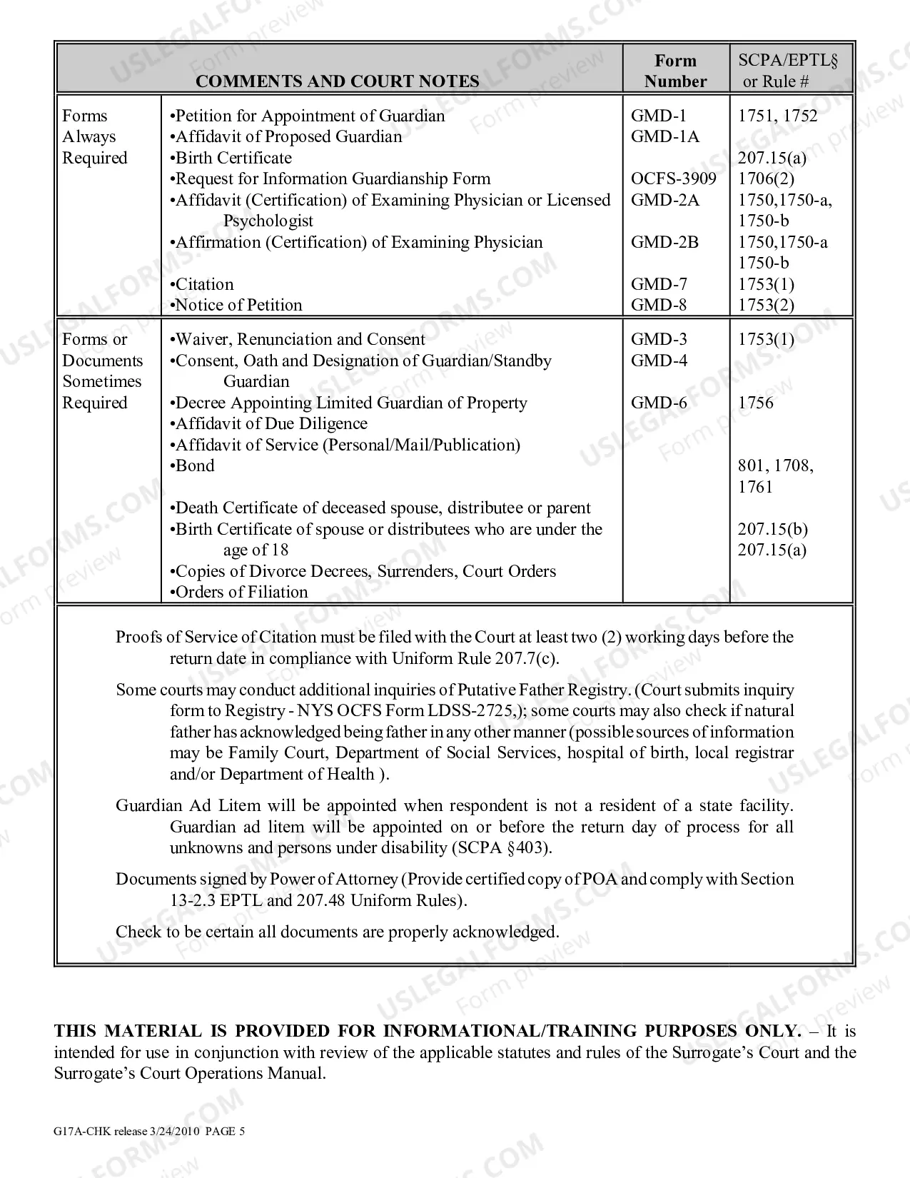 Preview 17-A Guardianship Proceeding Checklist of Intellectually Disabled Or Developmentally Disabled Person