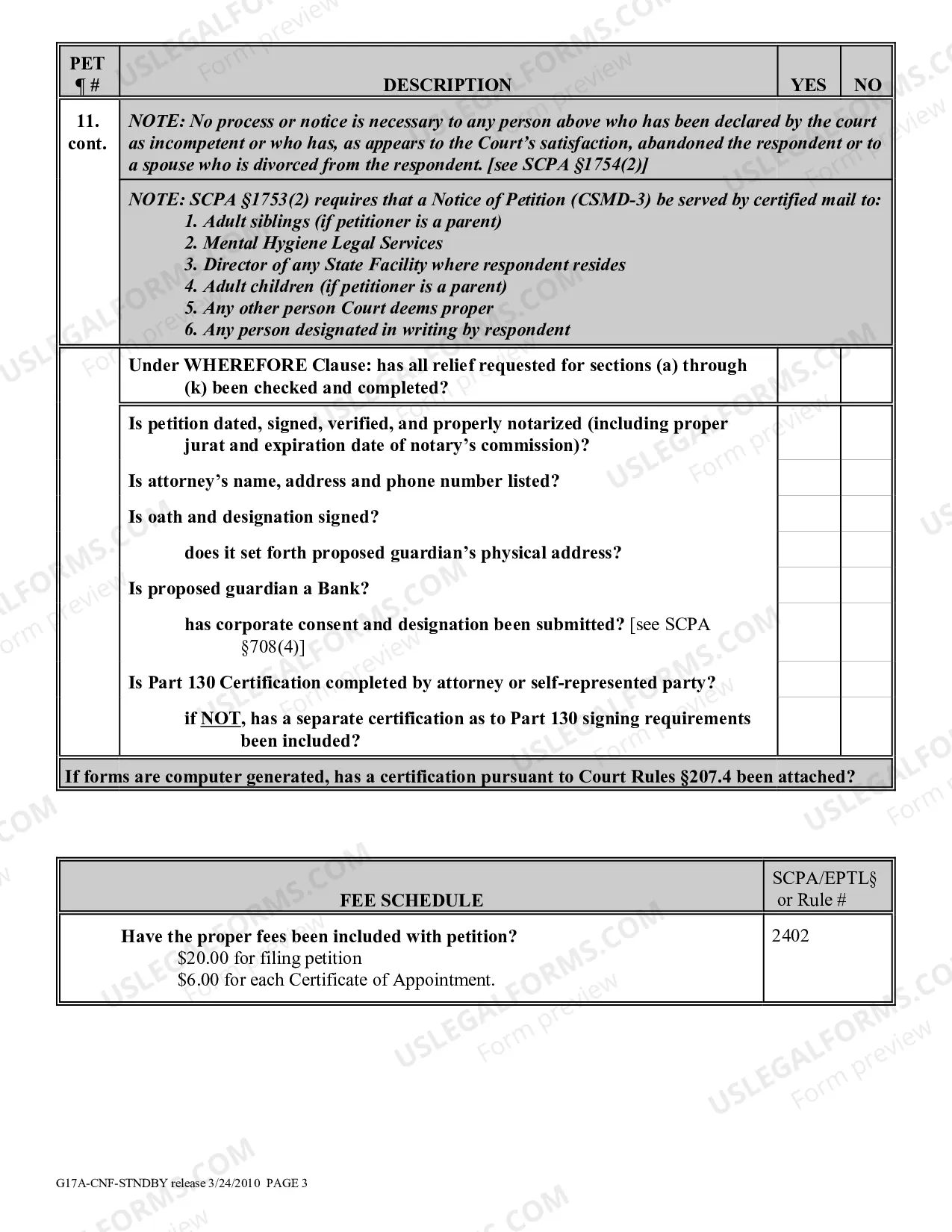Preview 17 A Guardianship Proceeding Checklist Appointment-Confirmation of Standby Guardian