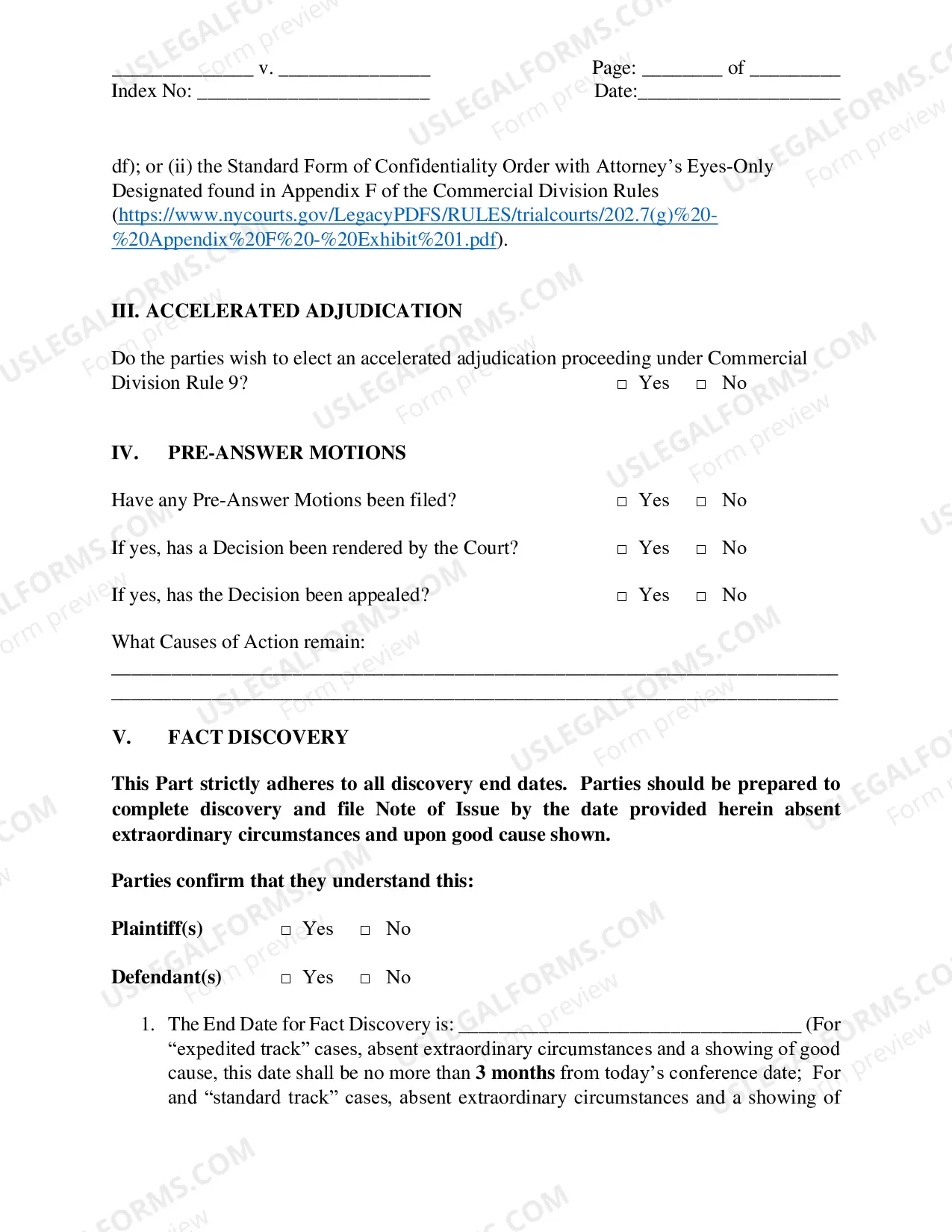 Preview Preliminary Conference Order (Part3)