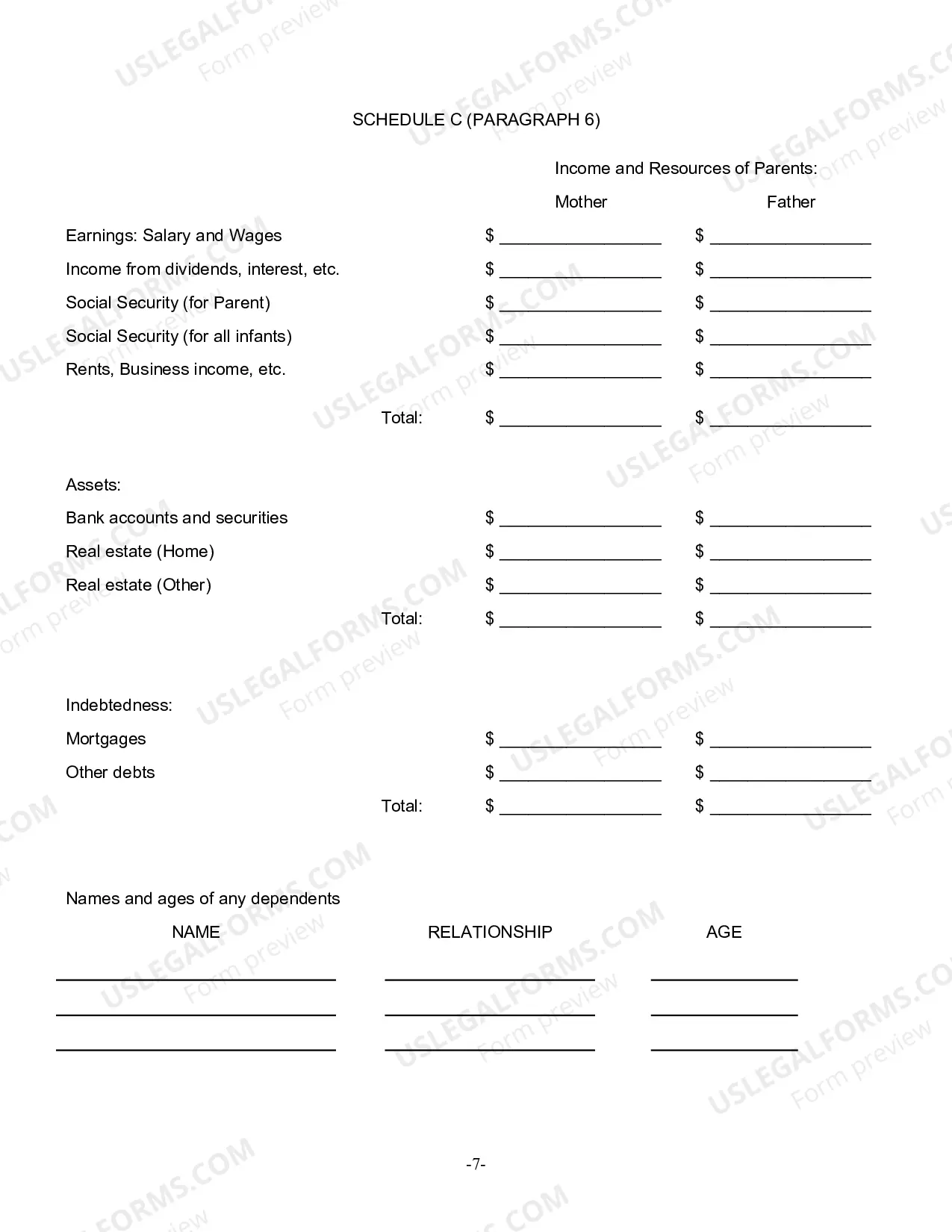 Preview Petition For Withdrawal of Infants Property For Support And Education (And Schedules)