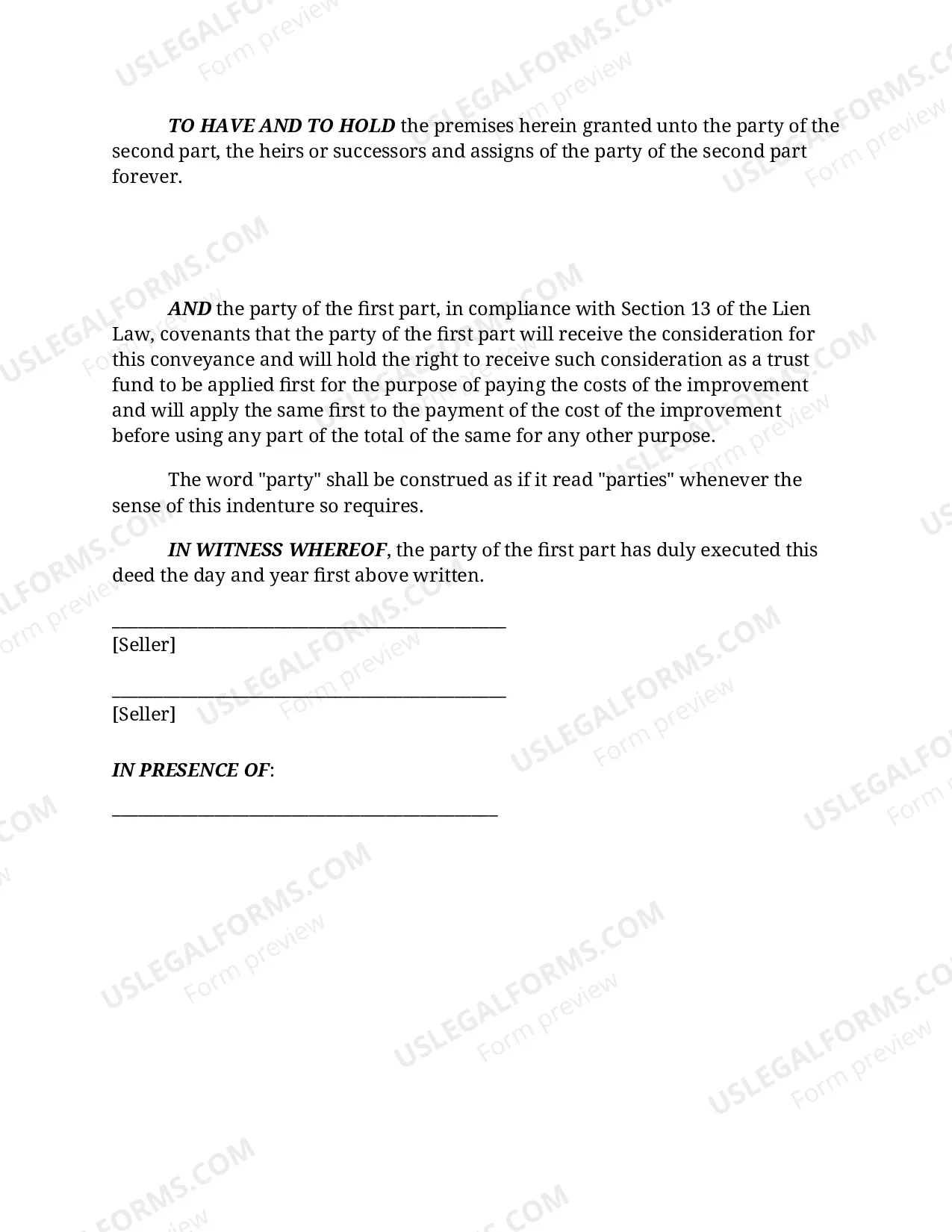 Preview Correction Deed (Quitclaim)