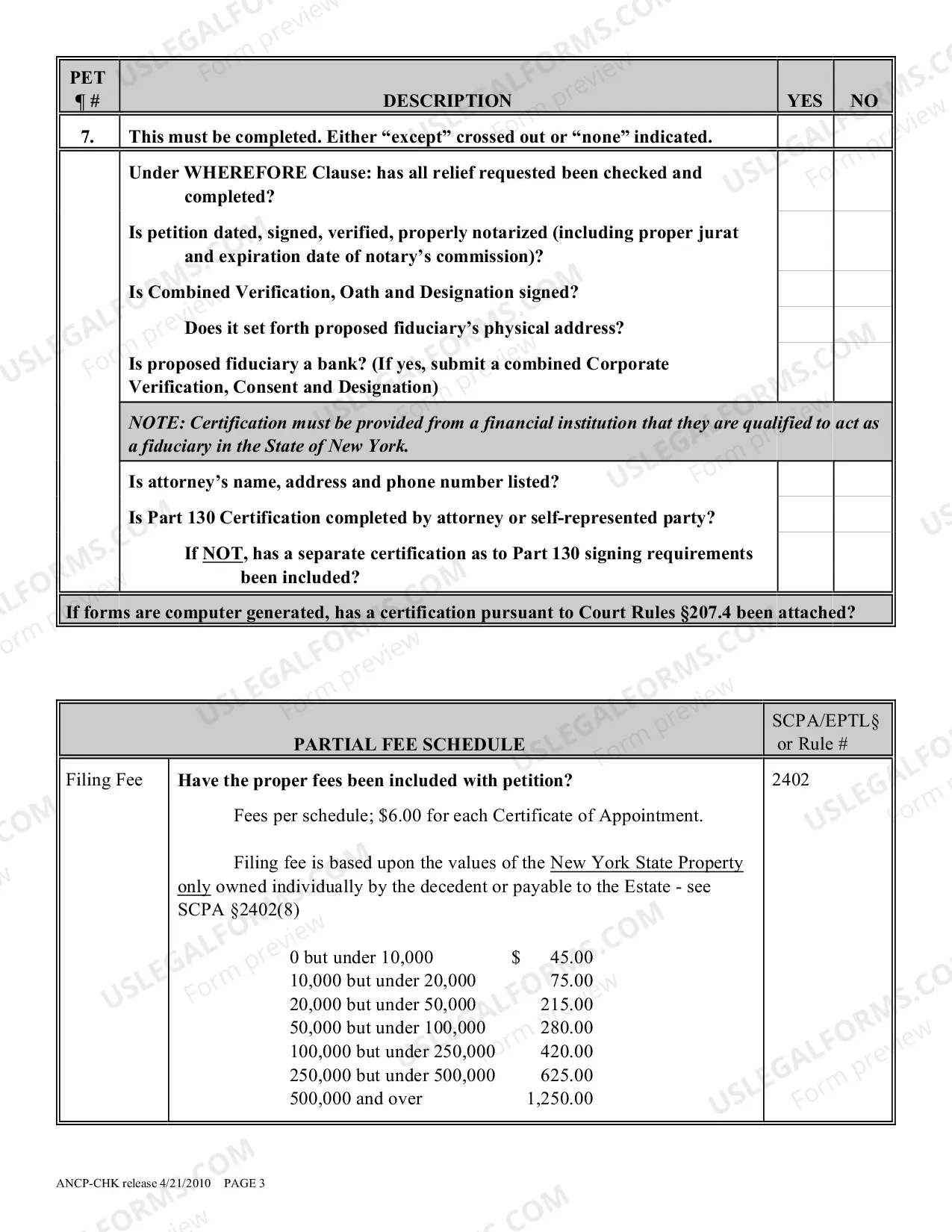Preview Ancillary Probate Proceeding Checklist