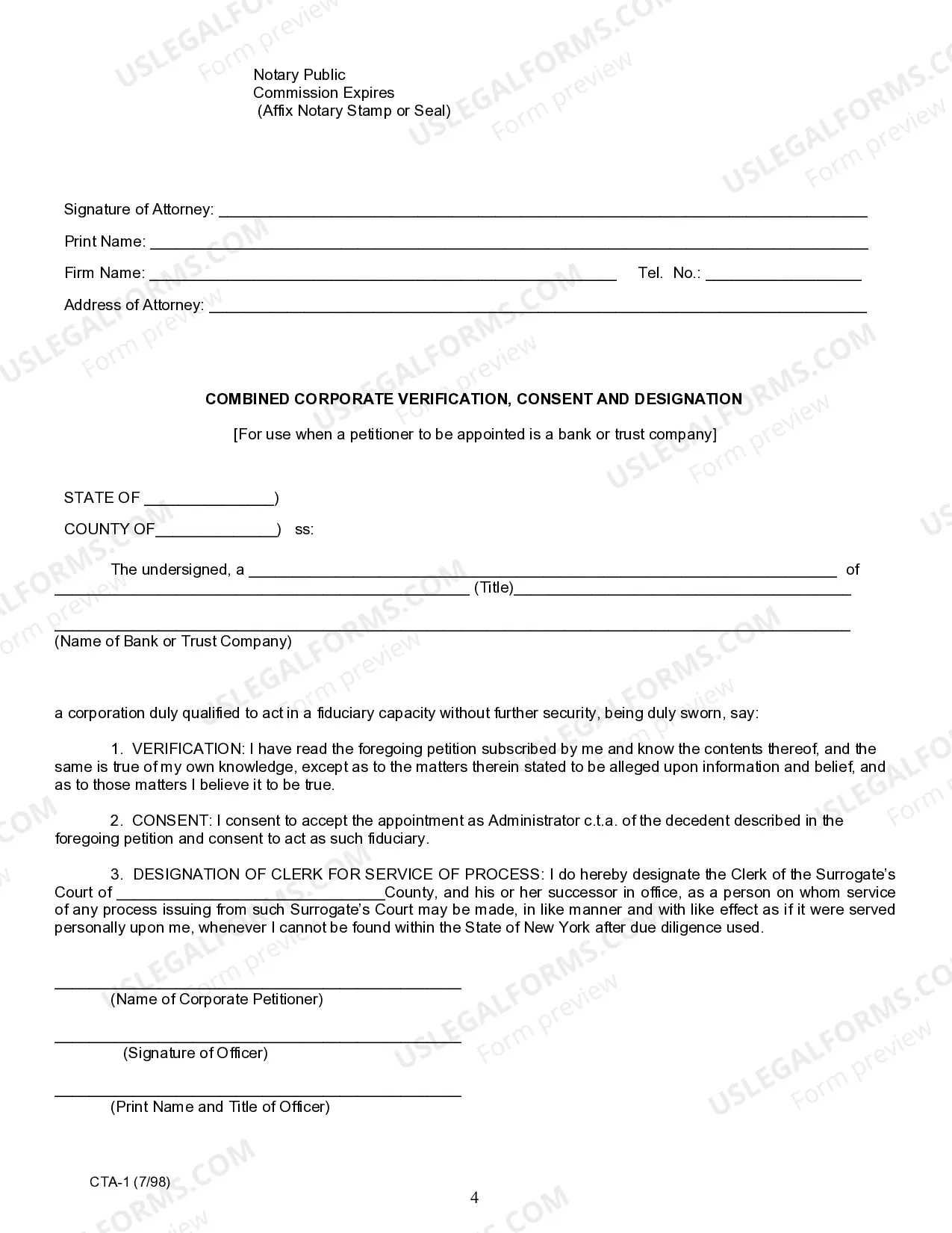Preview Petition For Letters of Administration CTA After Probate