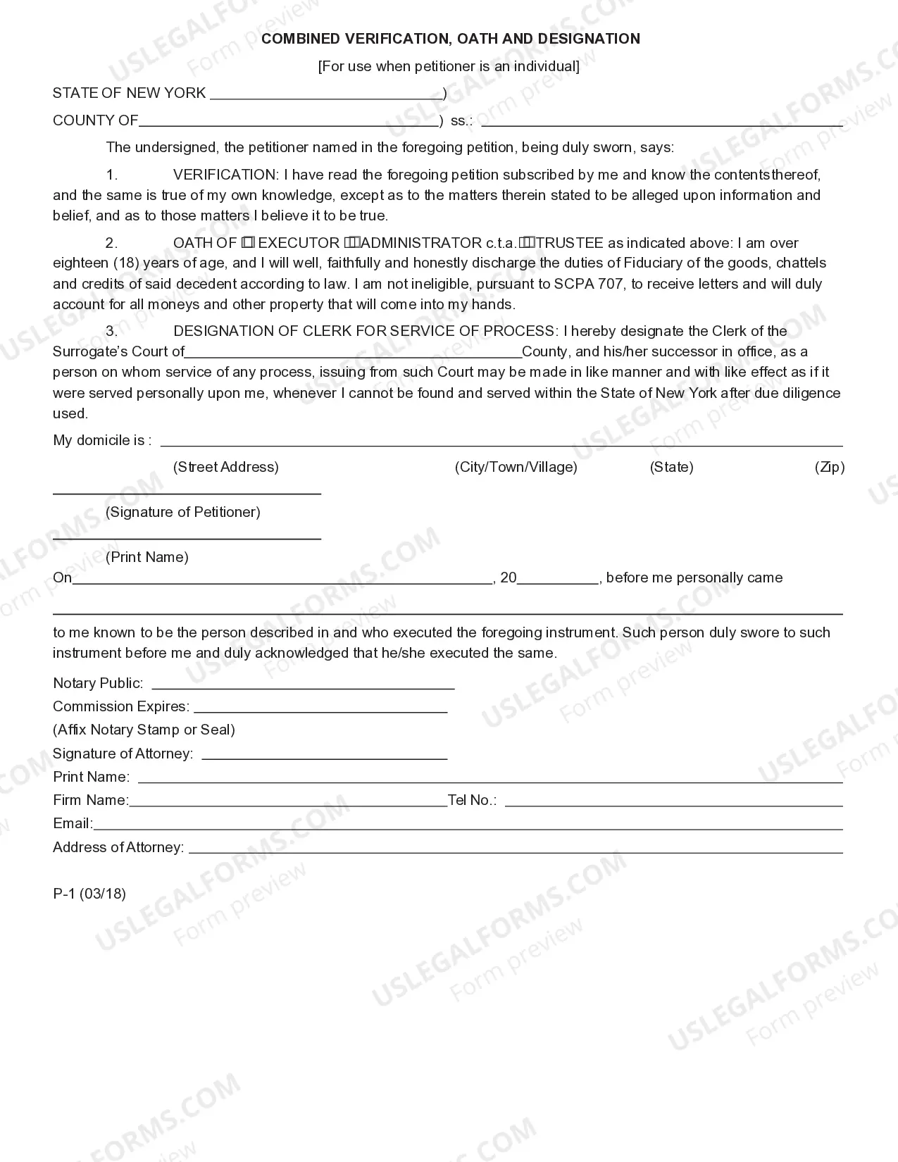 Preview Petition For Probate