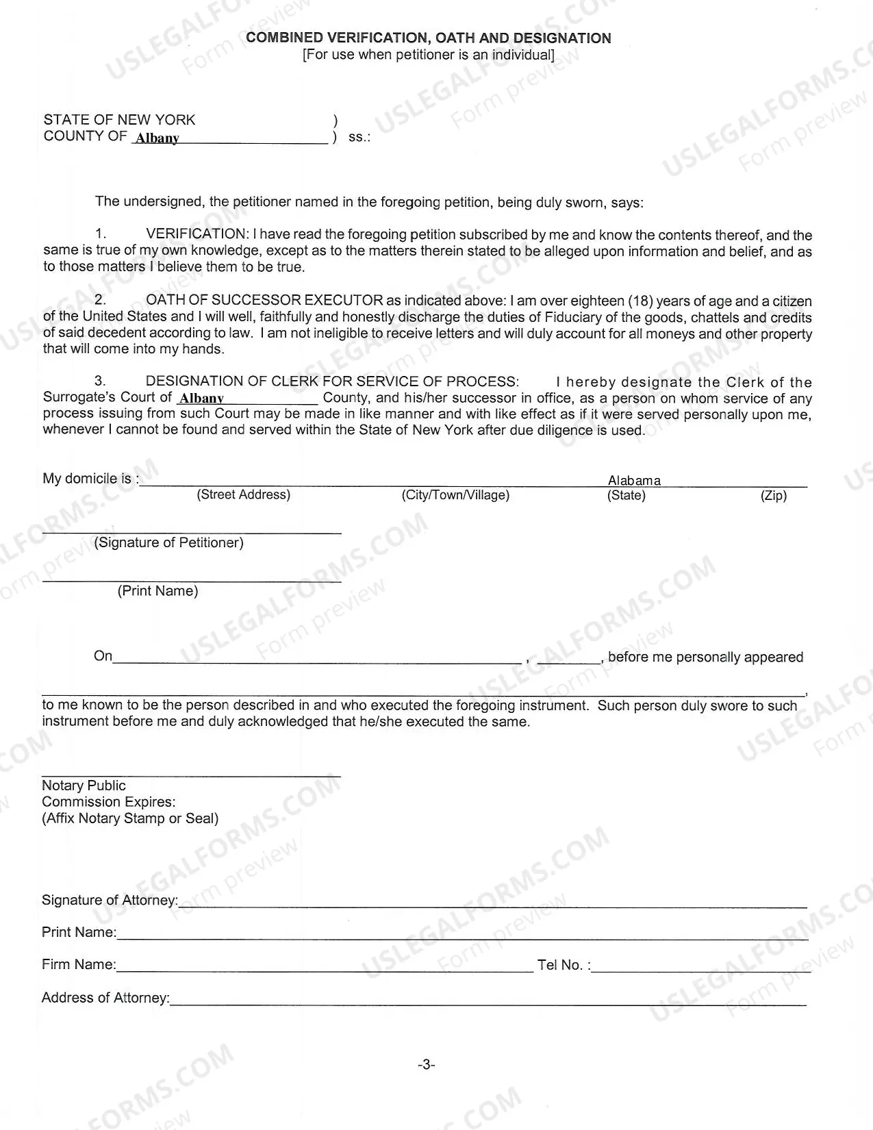 Preview Successor Letters Testamentary