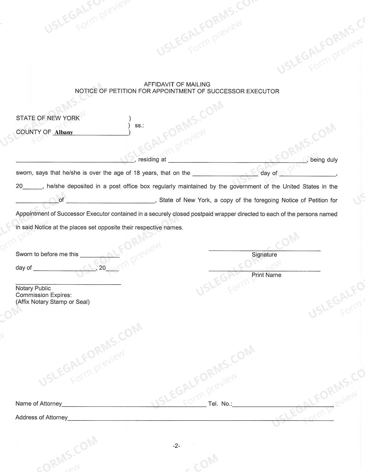 Preview Successor Letters Testamentary