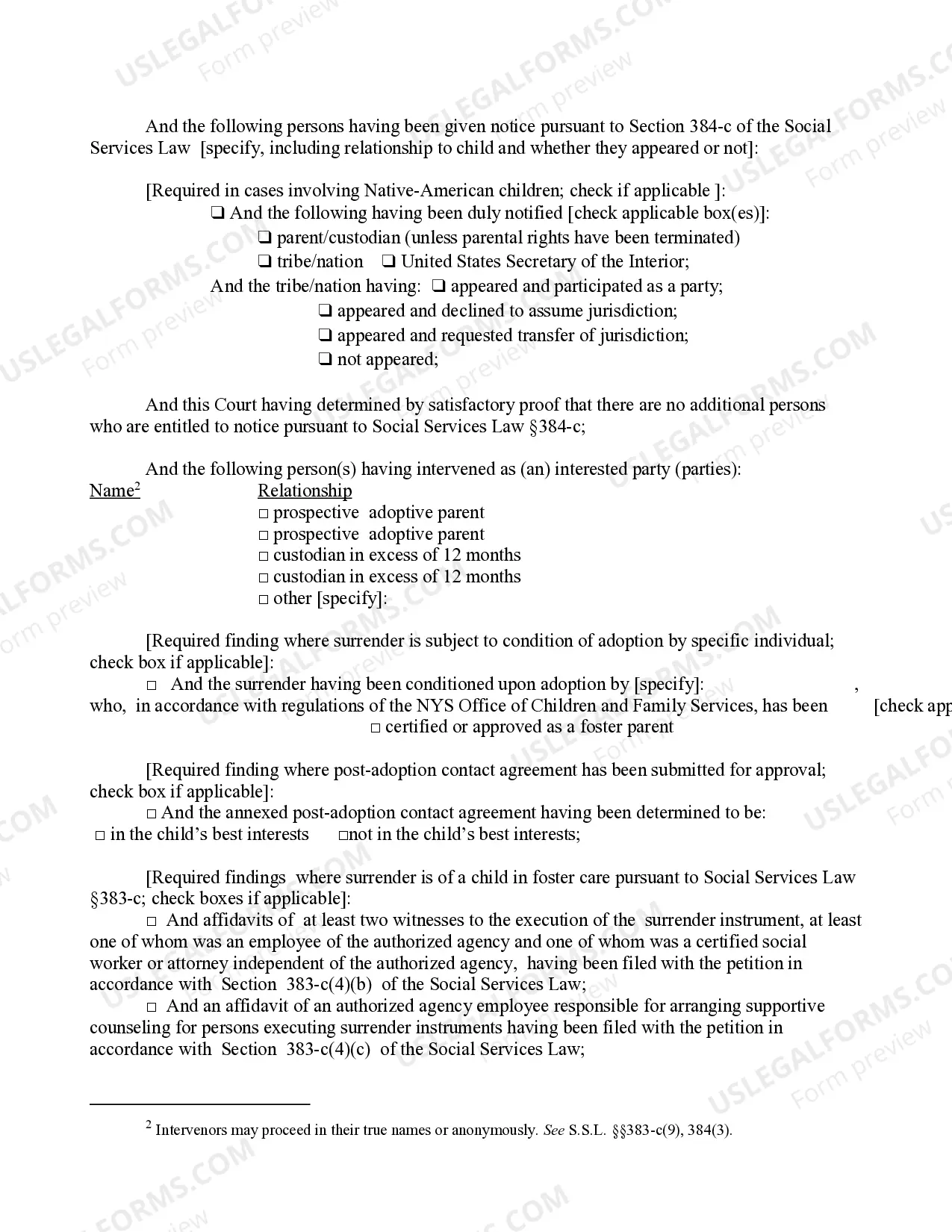 Preview Order Approving Or Disapproving Extra Judicial Surrender Instrument