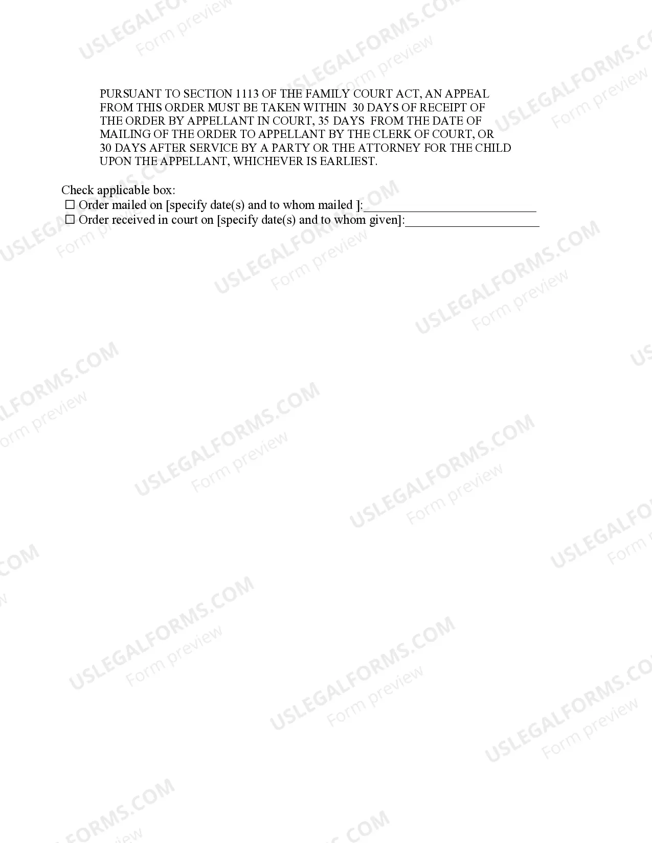 Preview Order Determining Petiton For Review of Failure of Material Condition In Conditional Surrender
