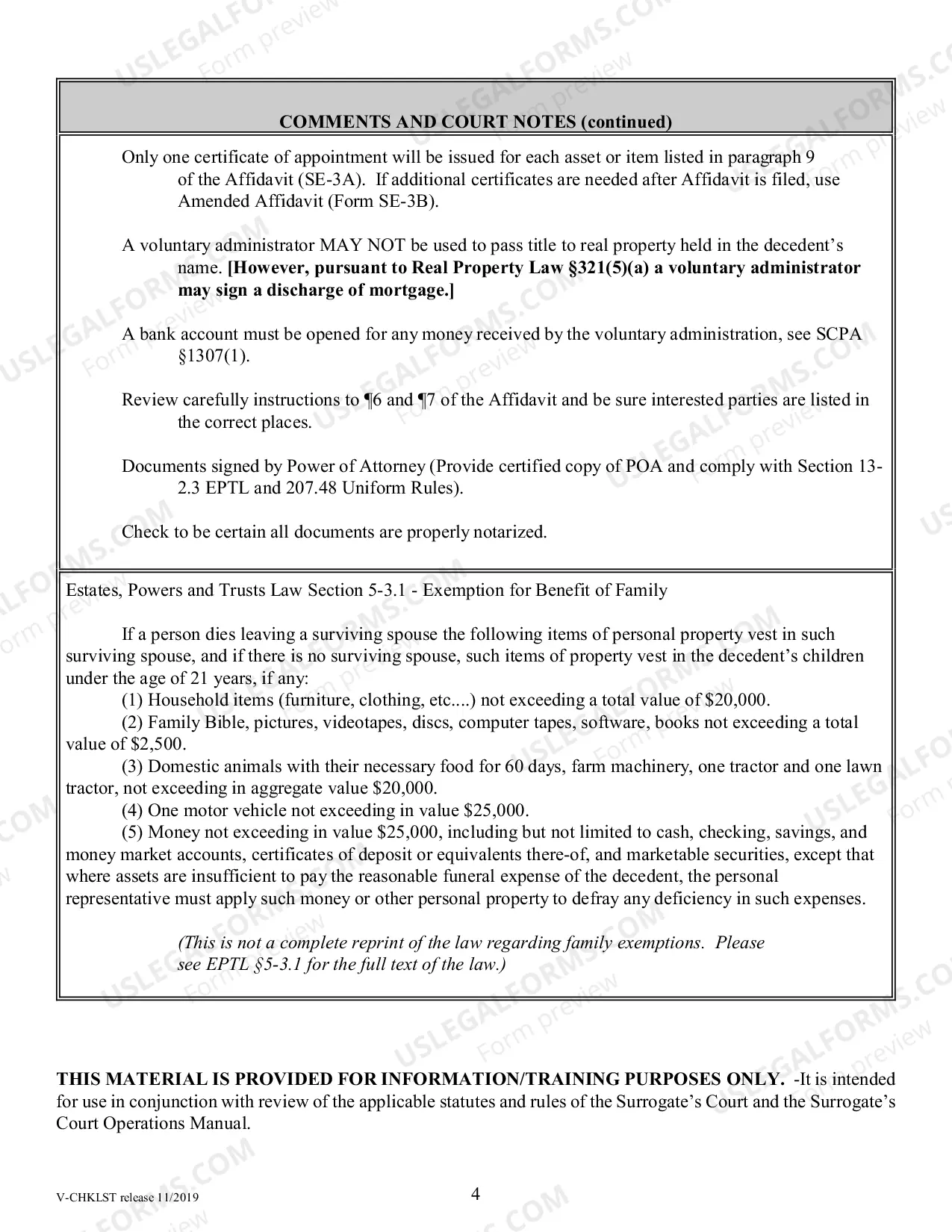 Preview Voluntary Administration Checklist