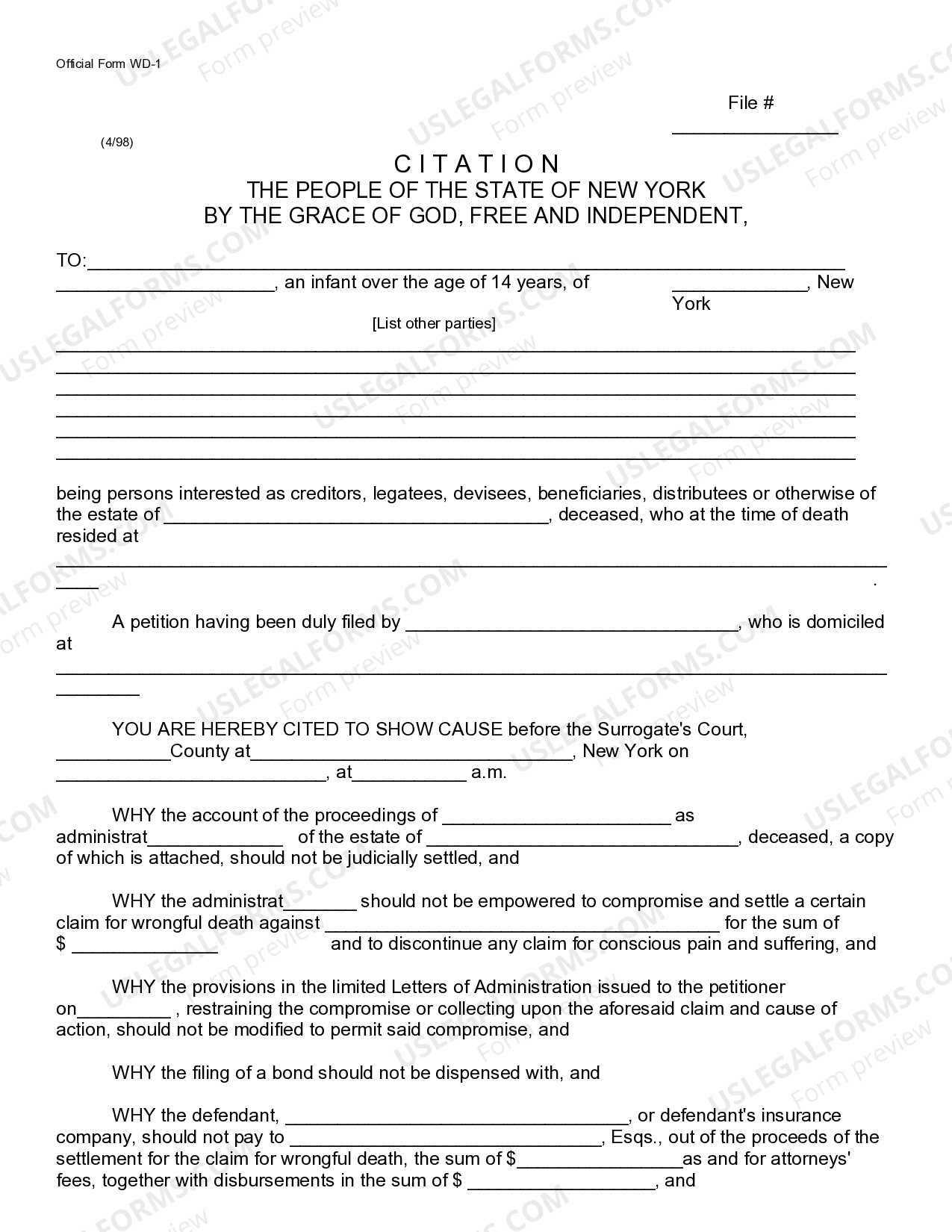 New York Citation US Legal Forms