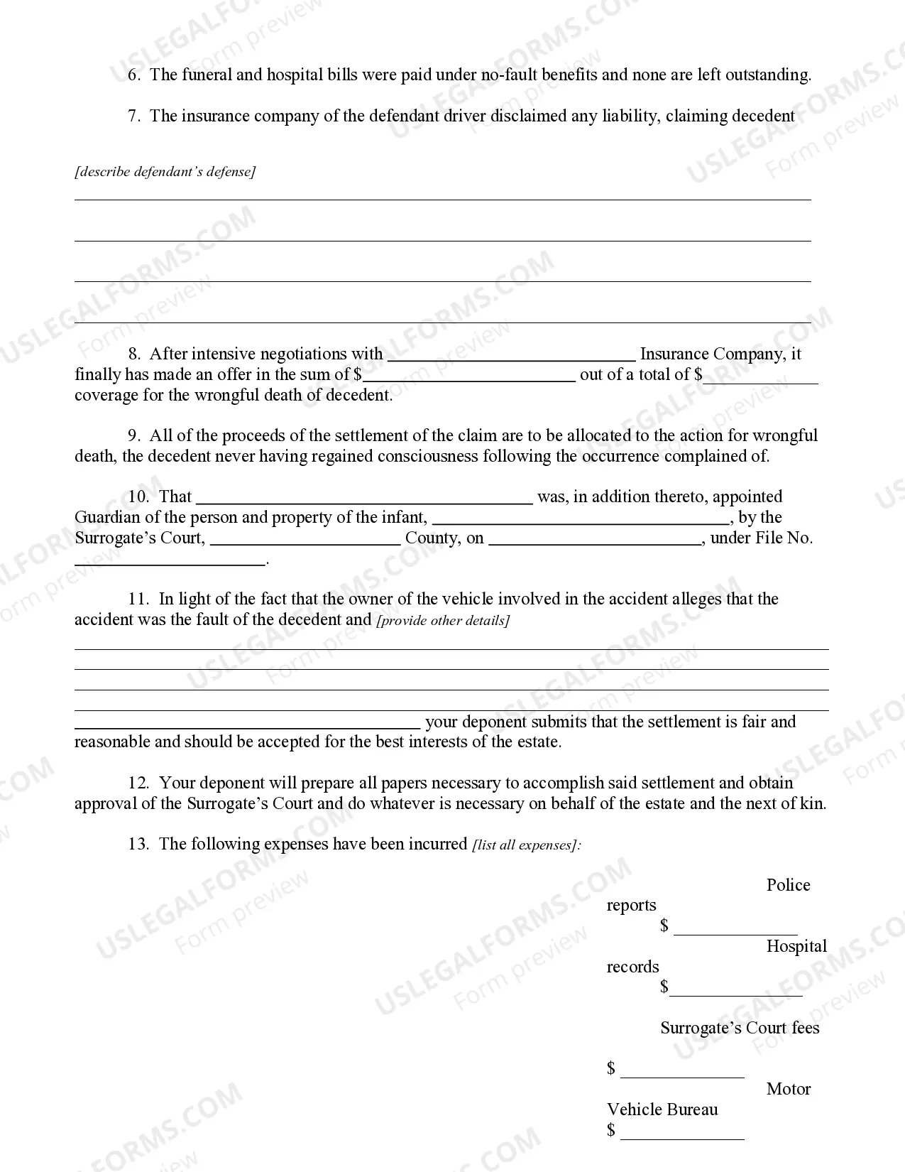 Preview Attorneys Affidavit