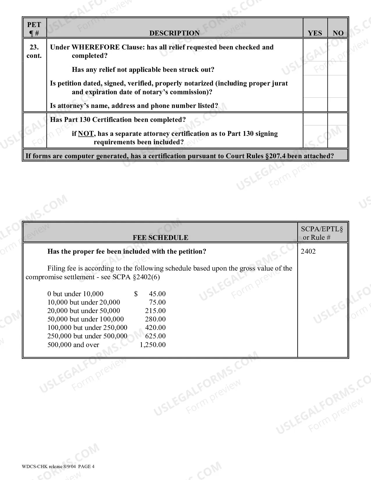Preview Wrongful Death Compromise Settlement Proceeding Checklist