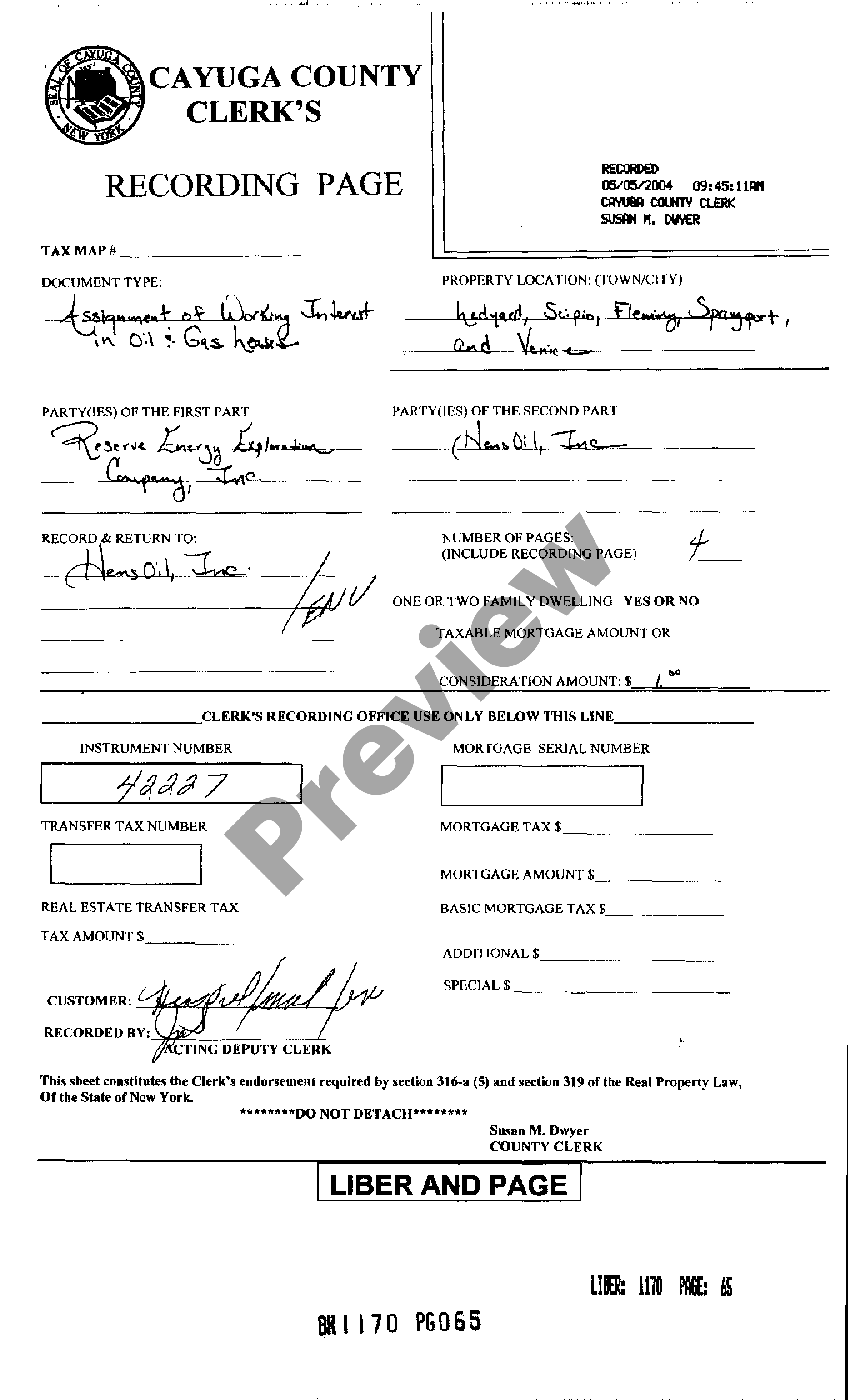 assignment of oil gas leases