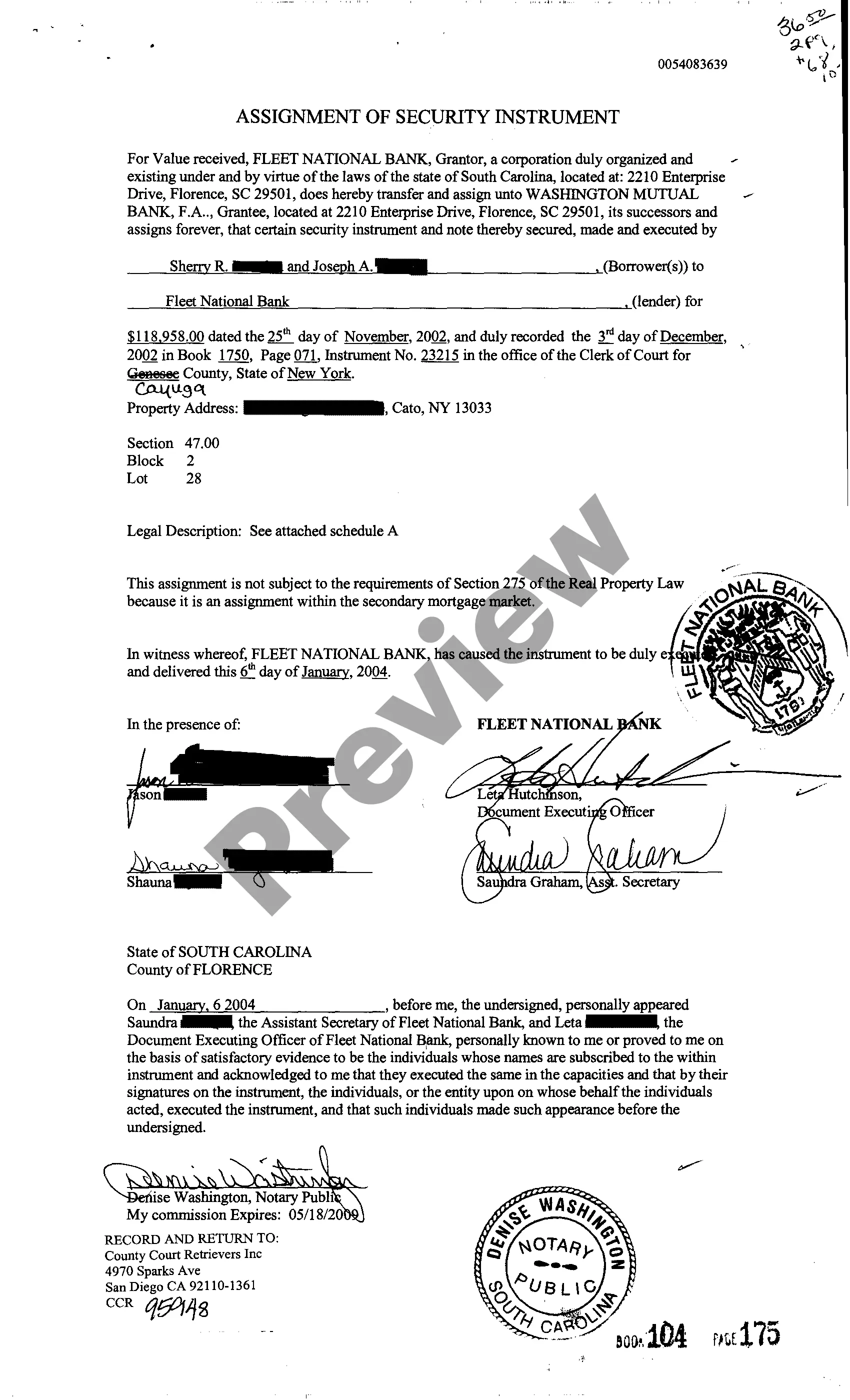 Get Assignment of Security Interest Preview Assignment of Security Interest