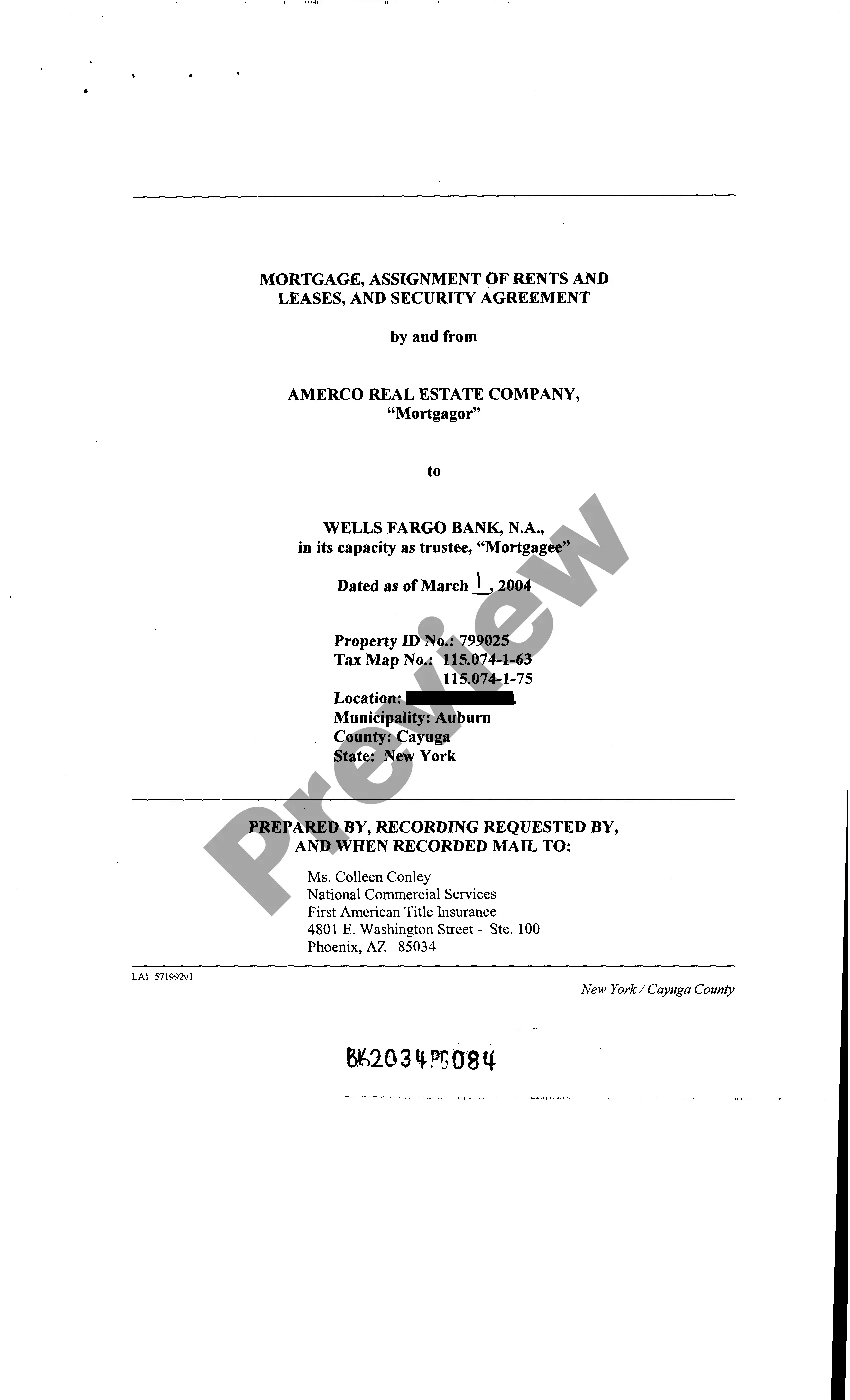 Get Assignment of Rents and Leases Preview Assignment of Rents and Leases