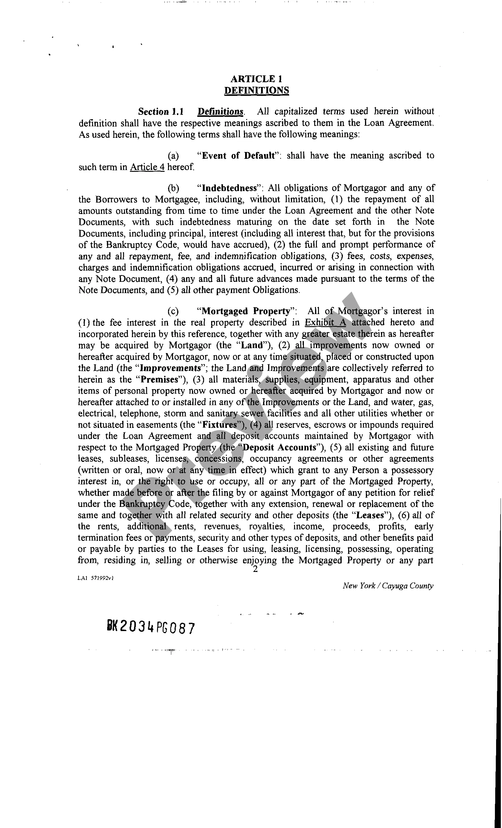 Get Assignment of Rents and Leases Preview Assignment of Rents and Leases
