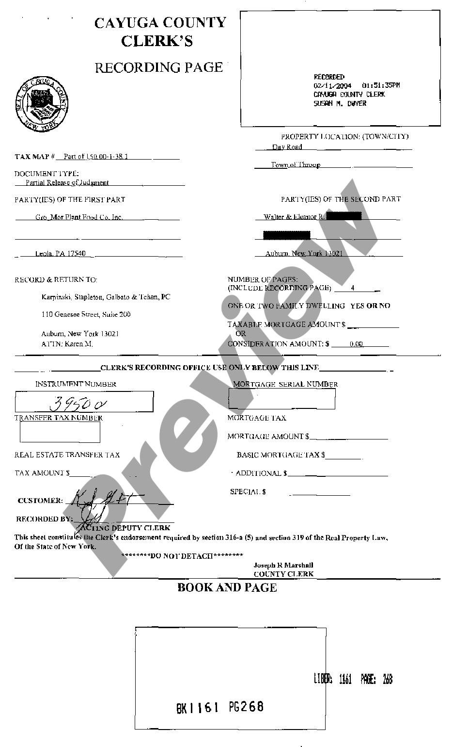 Release Of Judgment Fillable Form Printable Forms Free Online 6901