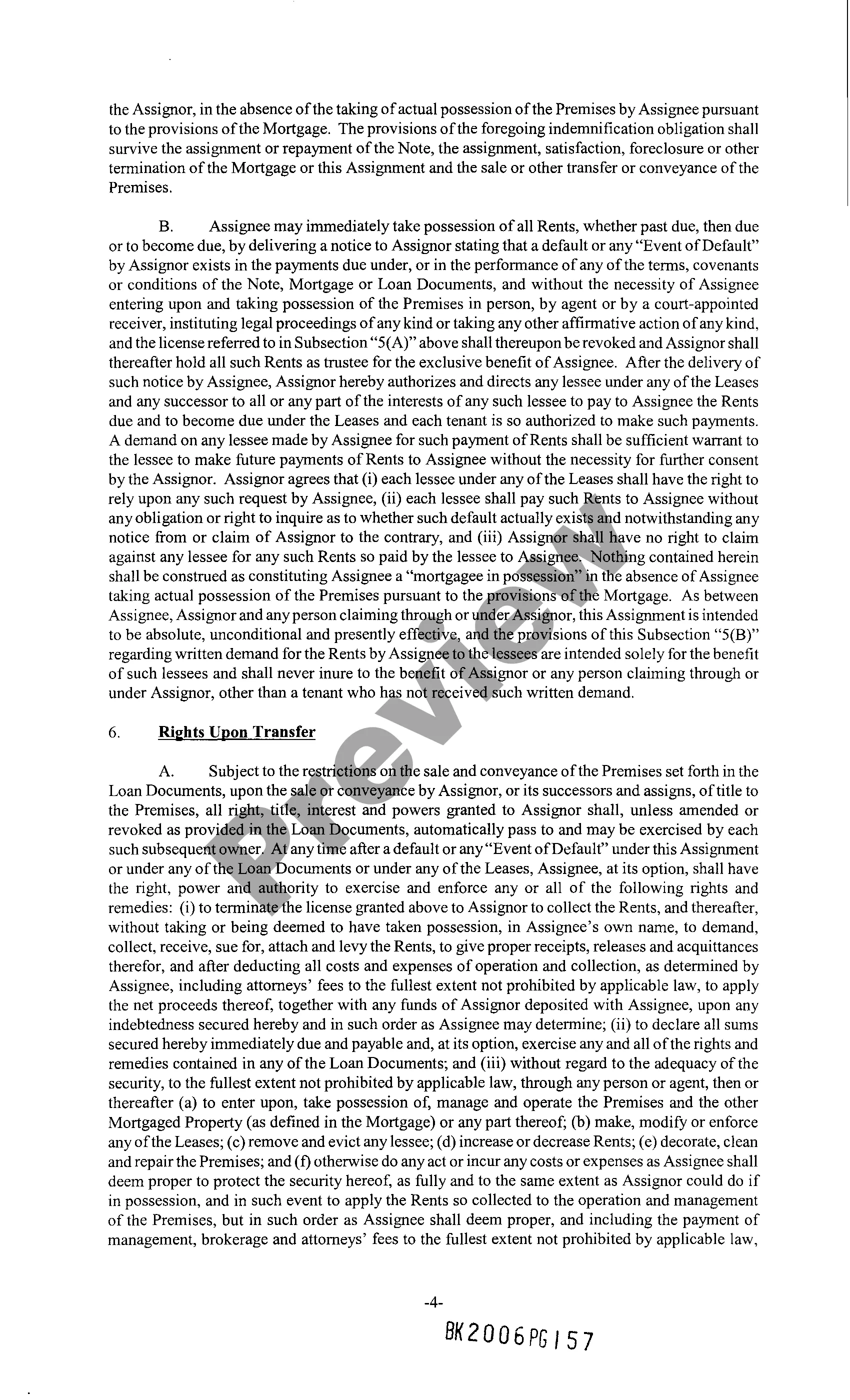 Get Assignment of Rents and Leases Preview Assignment of Rents and Leases