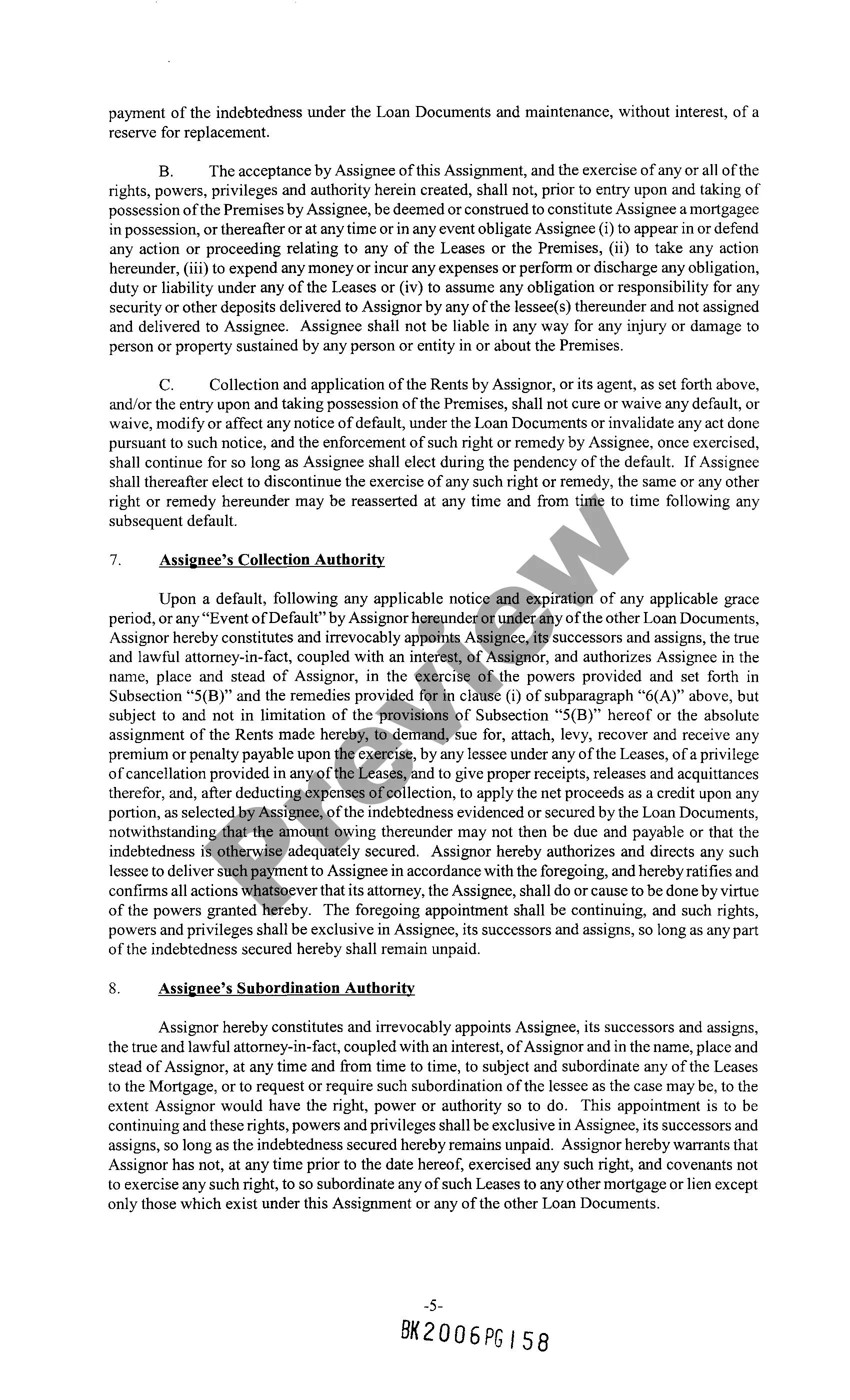 Get Assignment of Rents and Leases Preview Assignment of Rents and Leases