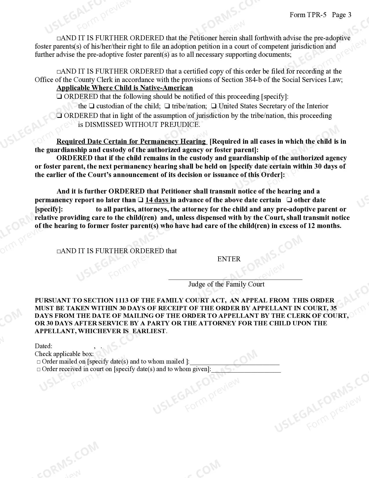 Preview Findings of Fact Conclusions of Law And Order of Disposition (Parents Deceased)