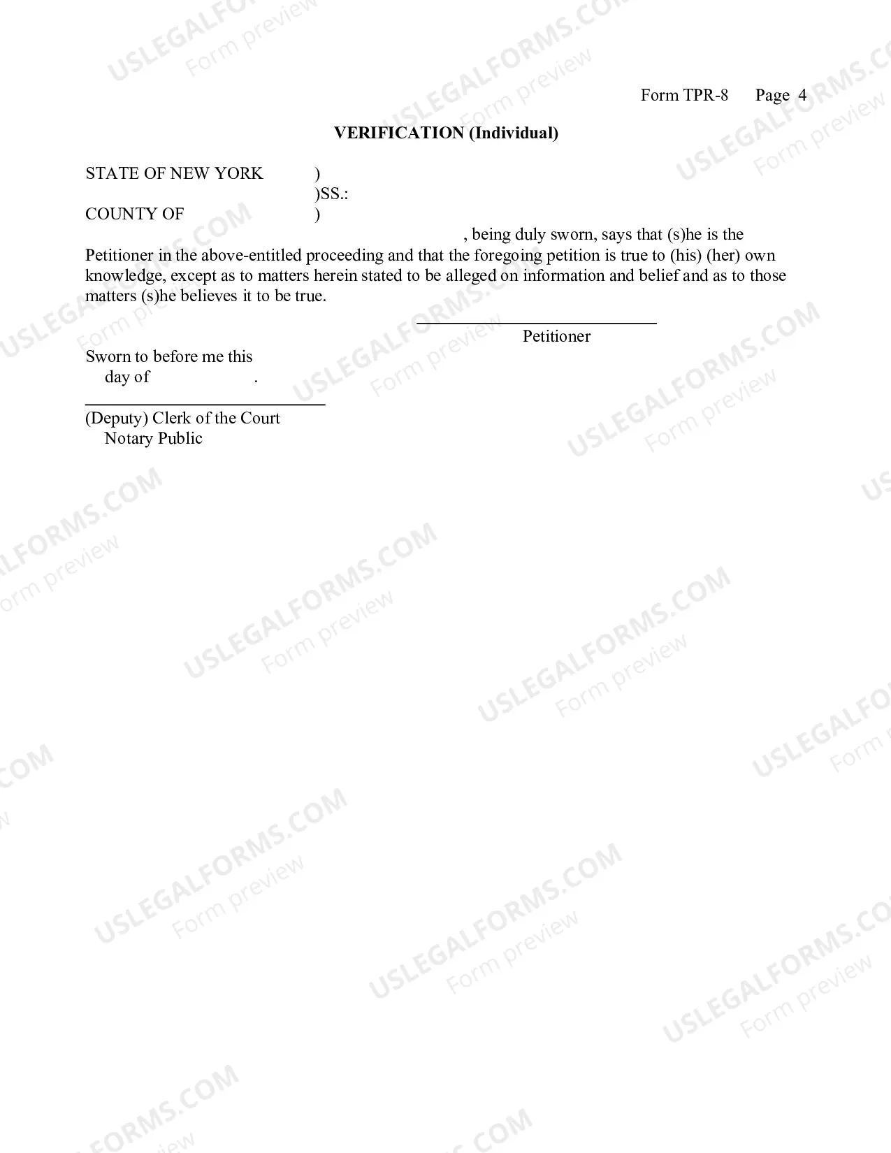 Preview Petition (Termination of Parental Rights - Mental Illness-Retardation)