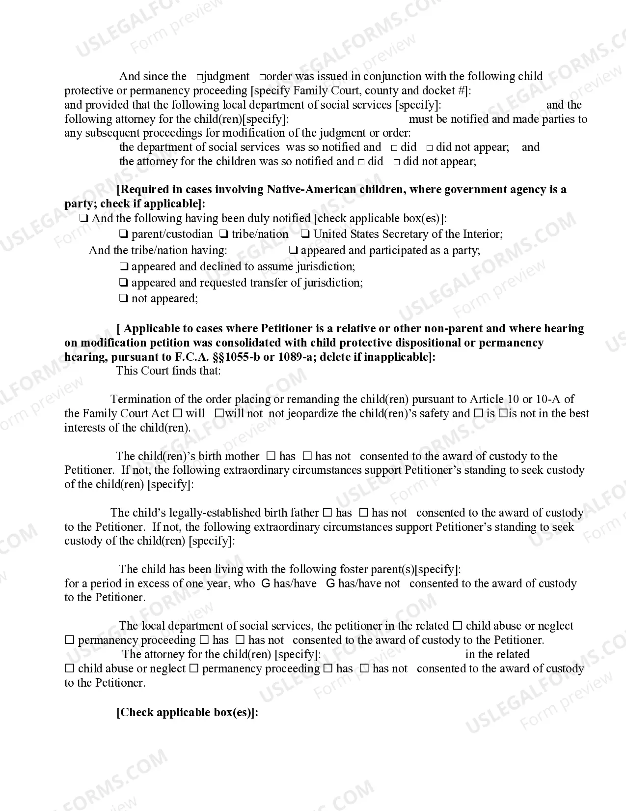 Preview Final Or Temporary Order On Petition To Modify Order of Custody Or Visitation